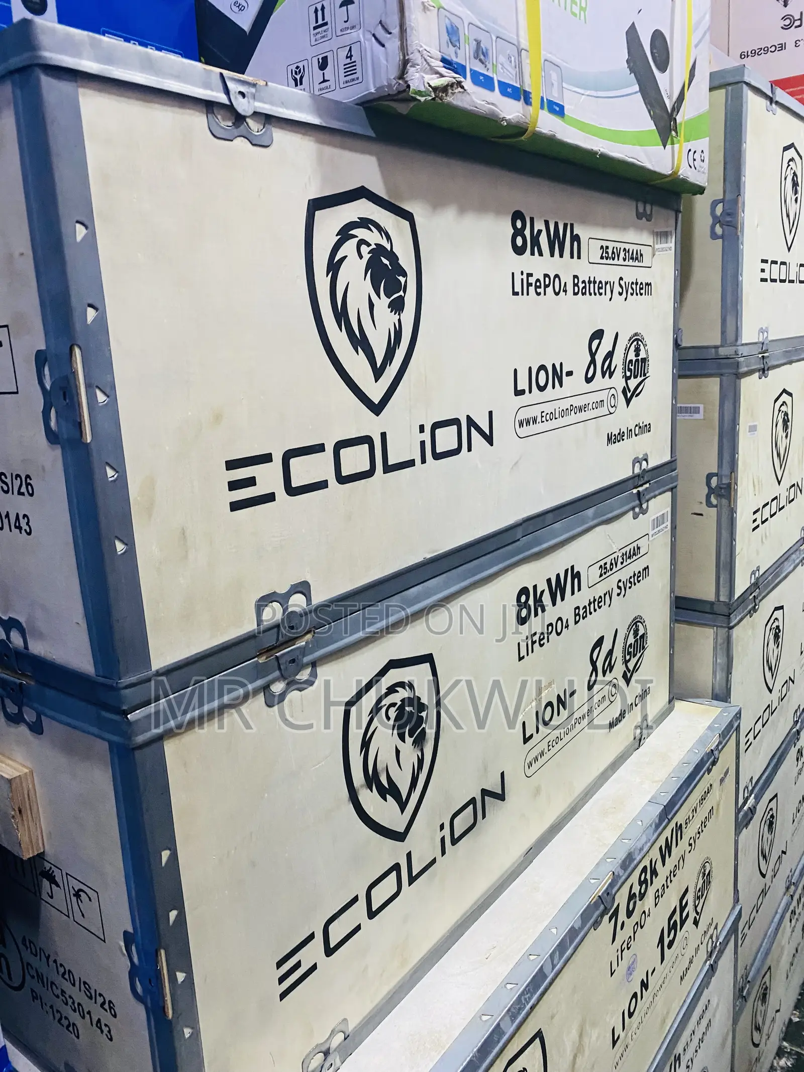8kwh 25.6v Ecolion Solar Lithium Batteries Is Available
