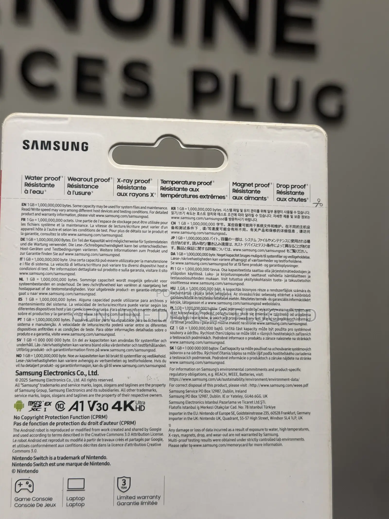 Nintendo Samsung MicroSD Express Card 256GB