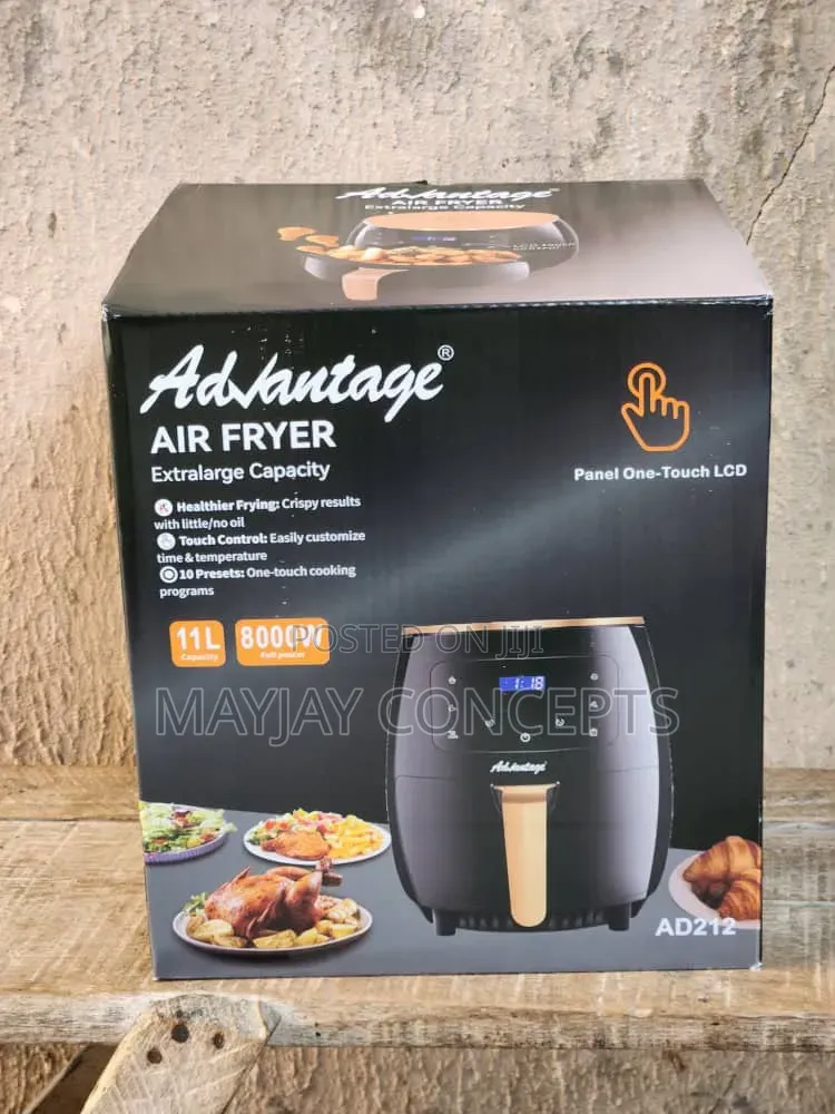 ADVANTAGE AD212 11L Digital Air Fryer With LCD Touch Control