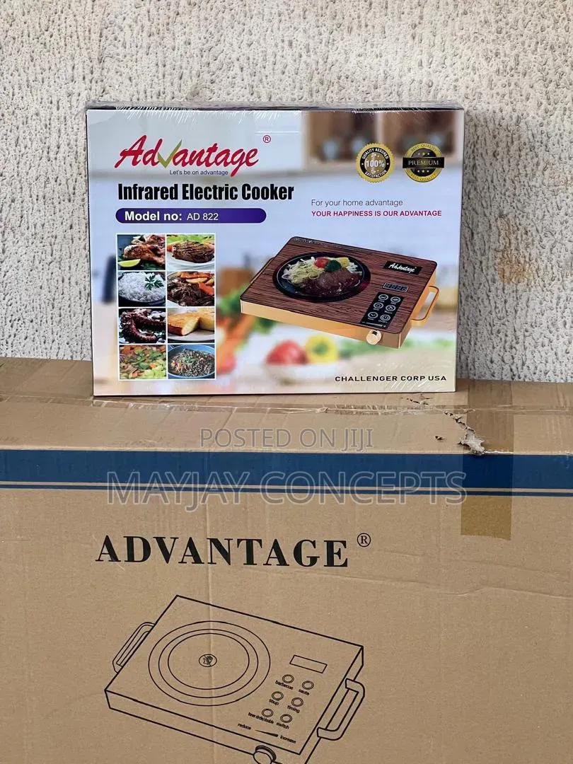 ADVANTAGE AD 822 Infrared Electric Cooker With Multi-Function Cooking