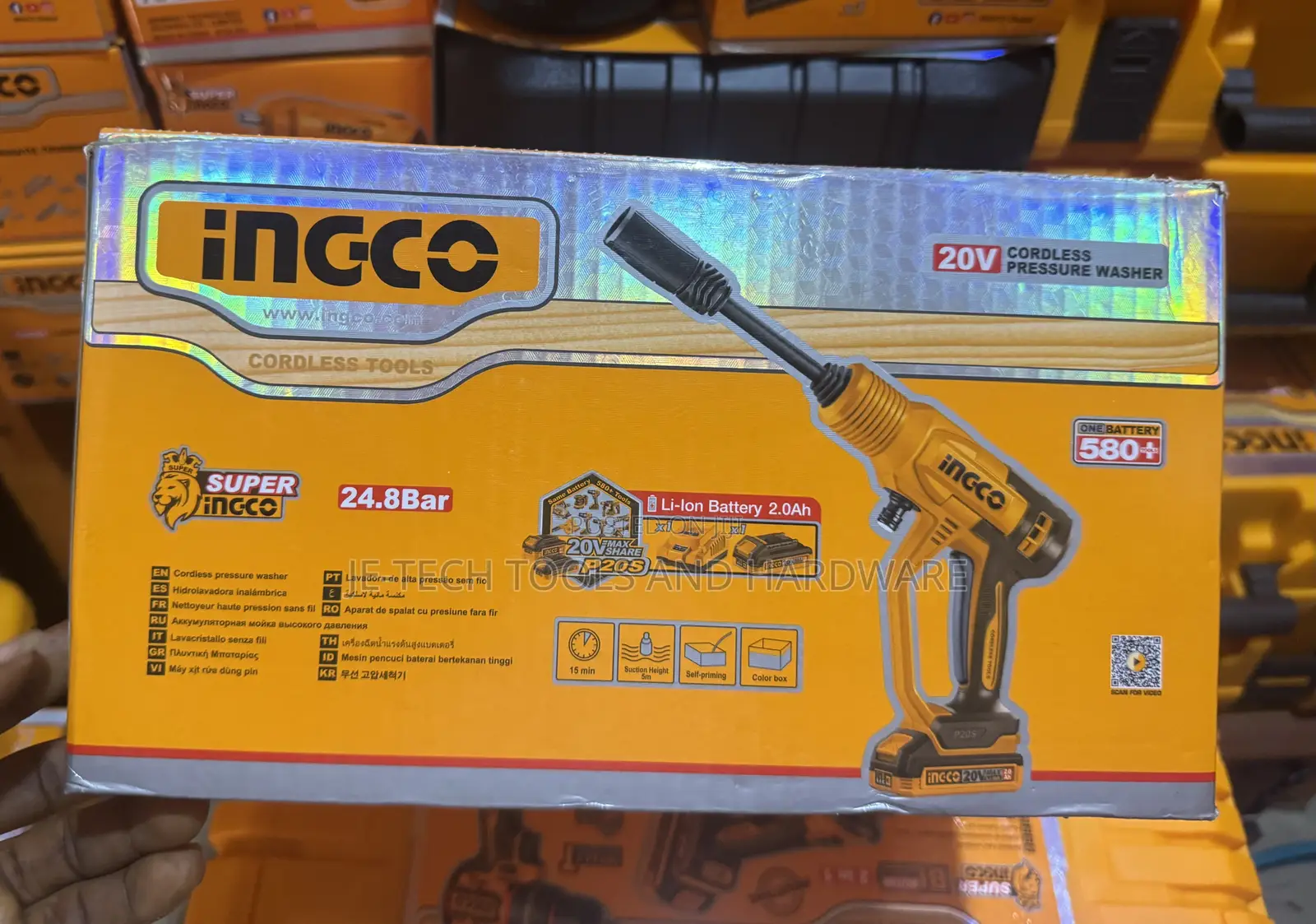 20V Lithium-Ion Battery Pressure Washer Ingco Brand
