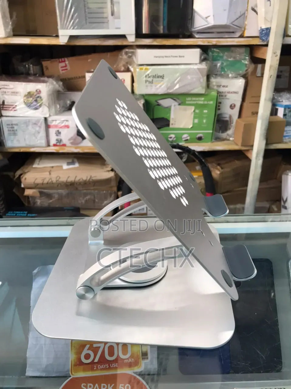 Tounee Telescopic Laptop Stand for Desk With 360° Swivel Base