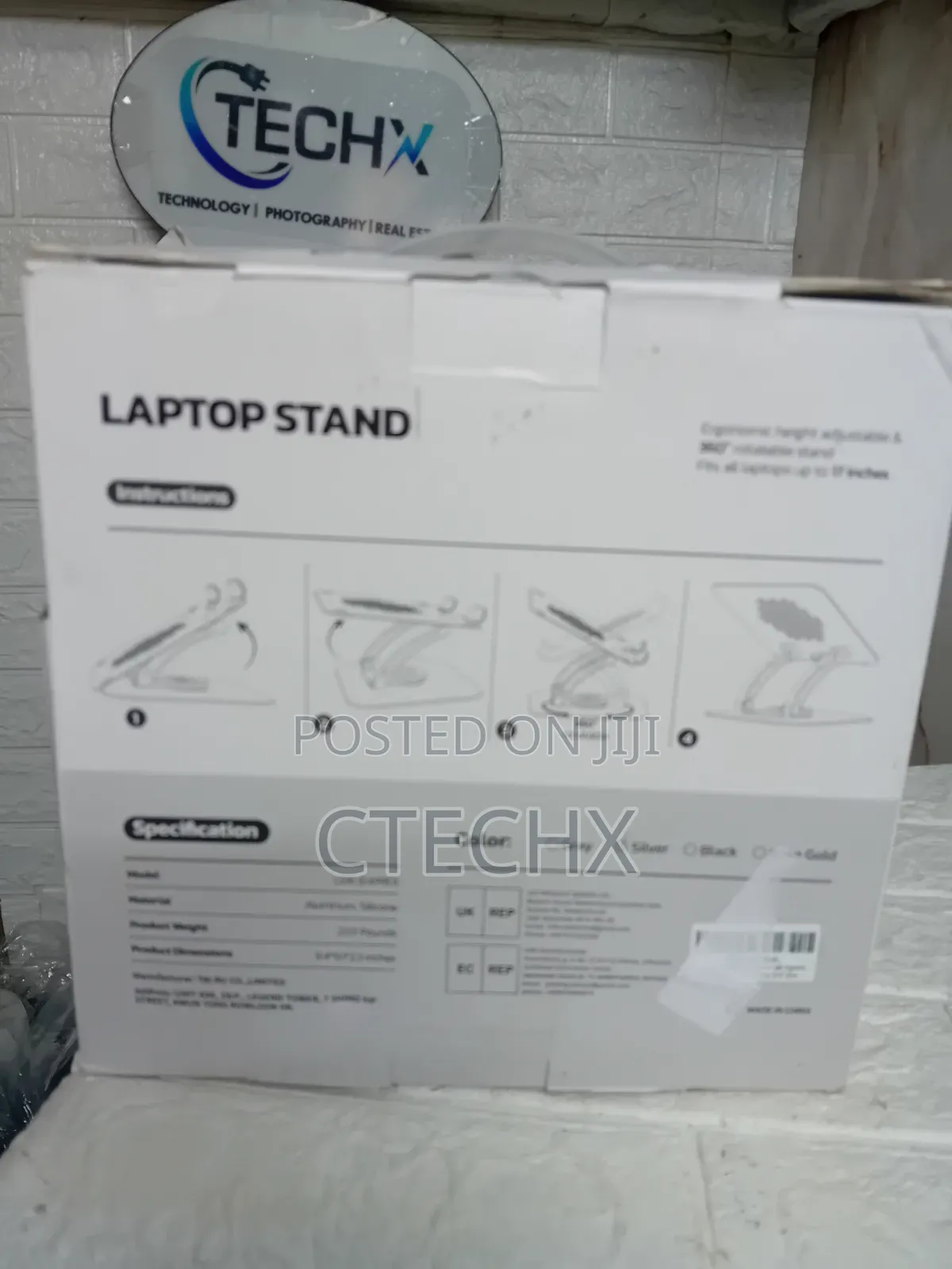 Tounee Telescopic Laptop Stand for Desk With 360° Swivel Base