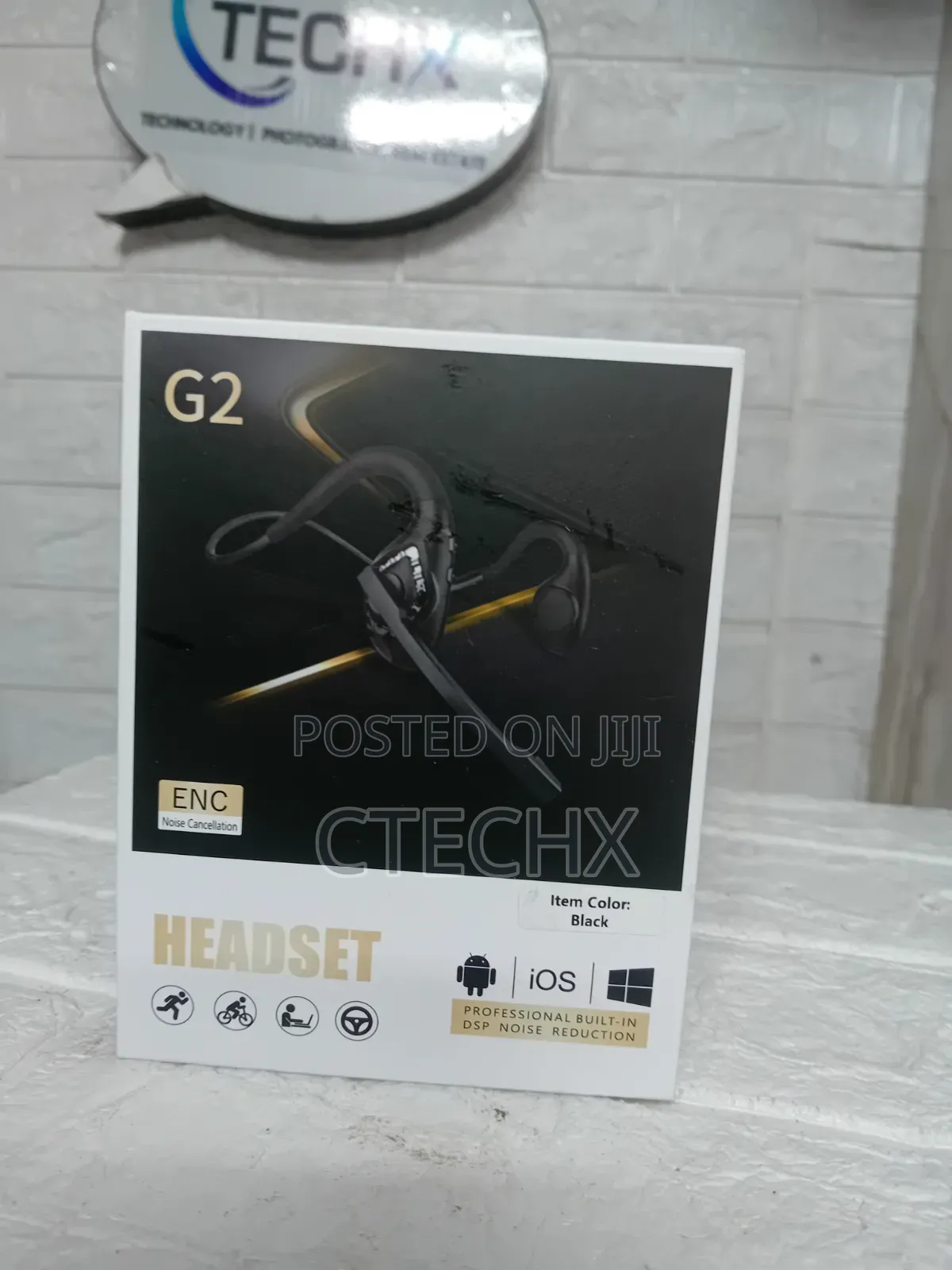 iDIGMALL Bluetooth Headset With Mic, Noise Cancelling, ENC, 10H