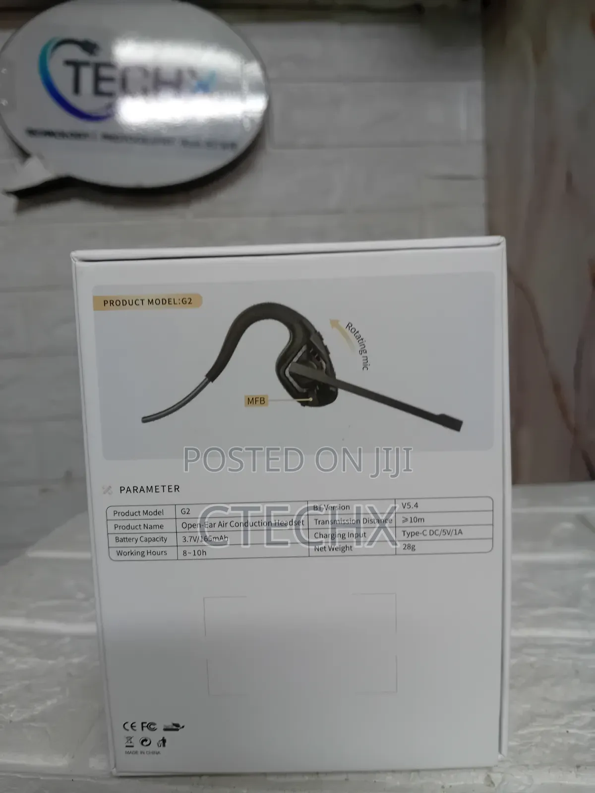 iDIGMALL Bluetooth Headset With Mic, Noise Cancelling, ENC, 10H