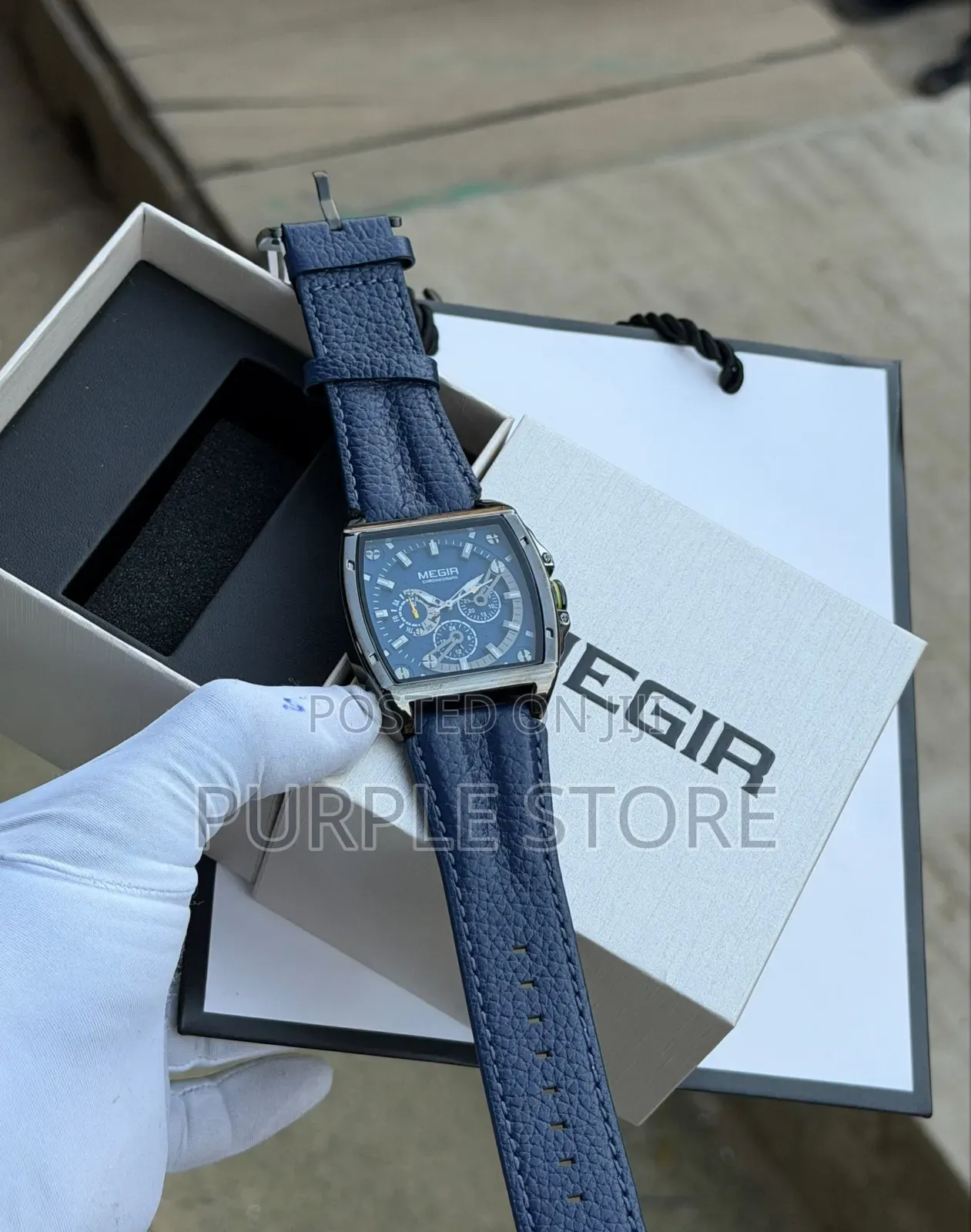 Megir Quality Chronograph Leather Watches