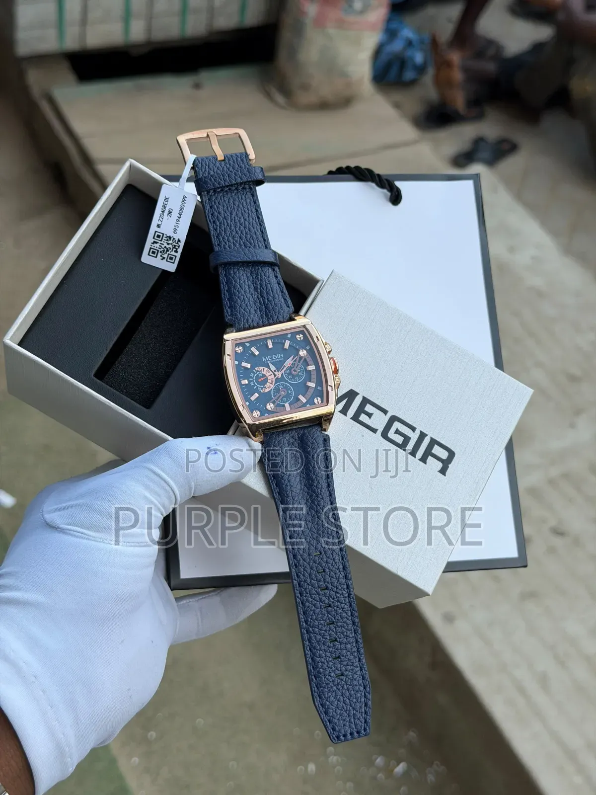 Megir Quality Chronograph Leather Watches