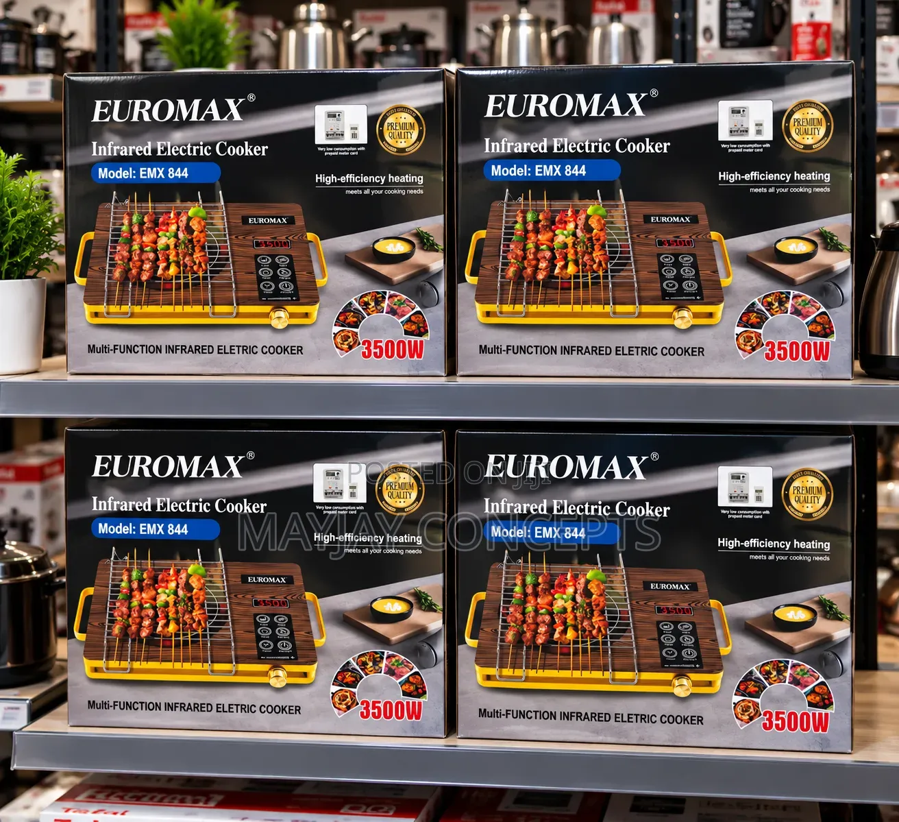 EUROMAX Multi-Function Infrared Electric Cooker | 7-Cooking Function