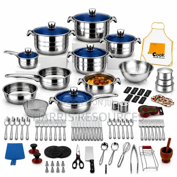 Premium Zagler 50-Piece Stainless Steel Cookware Set.