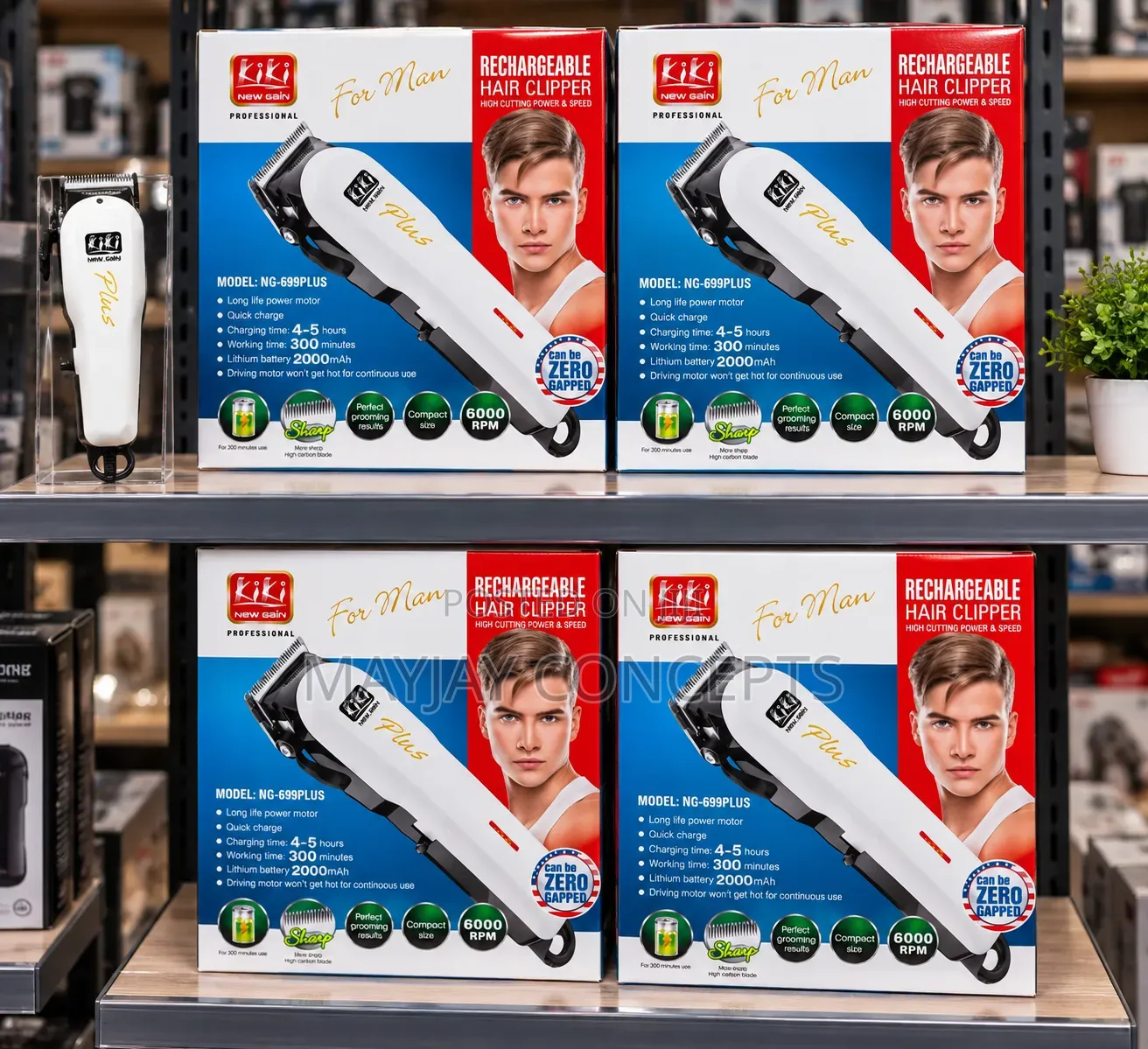 NEWGAIN Professional Rechargeable Hair Clipper|2000mAh|Non-Digital