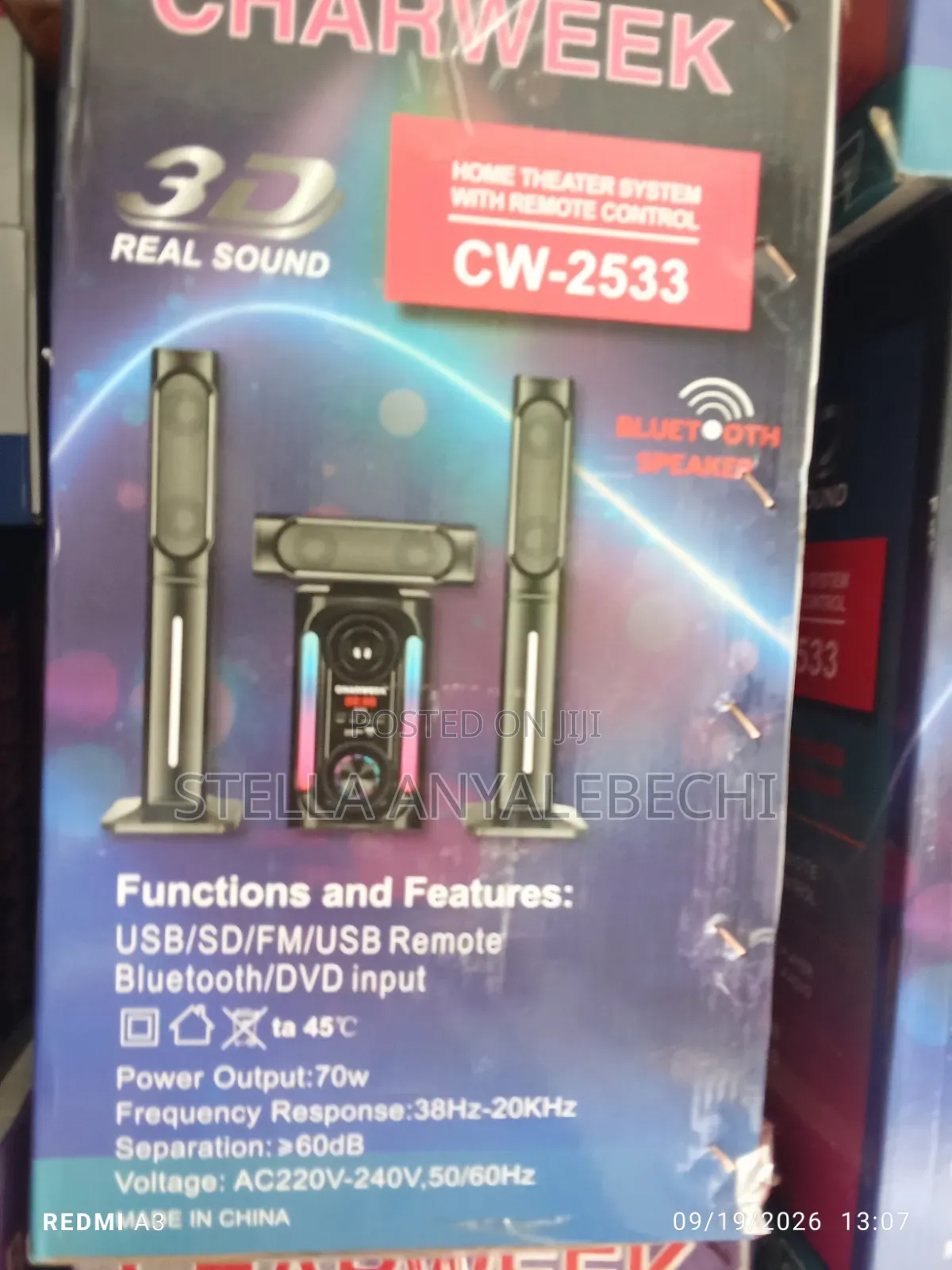 Solid Bass Charweek Bluetooth Home Theater