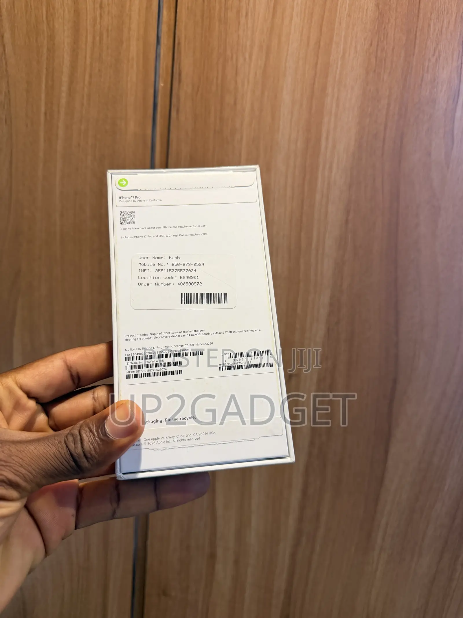 New Apple iPhone 17 Pro 256 GB Orange