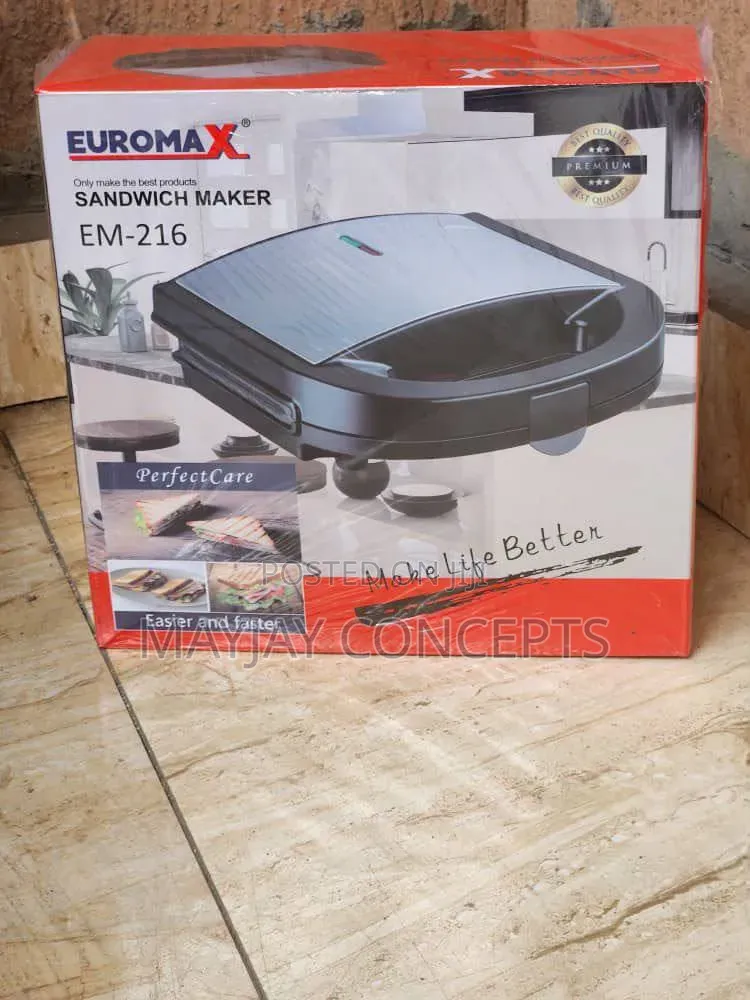 EUROMAX Premium Sandwich Maker With Easy Fast Toasting Design