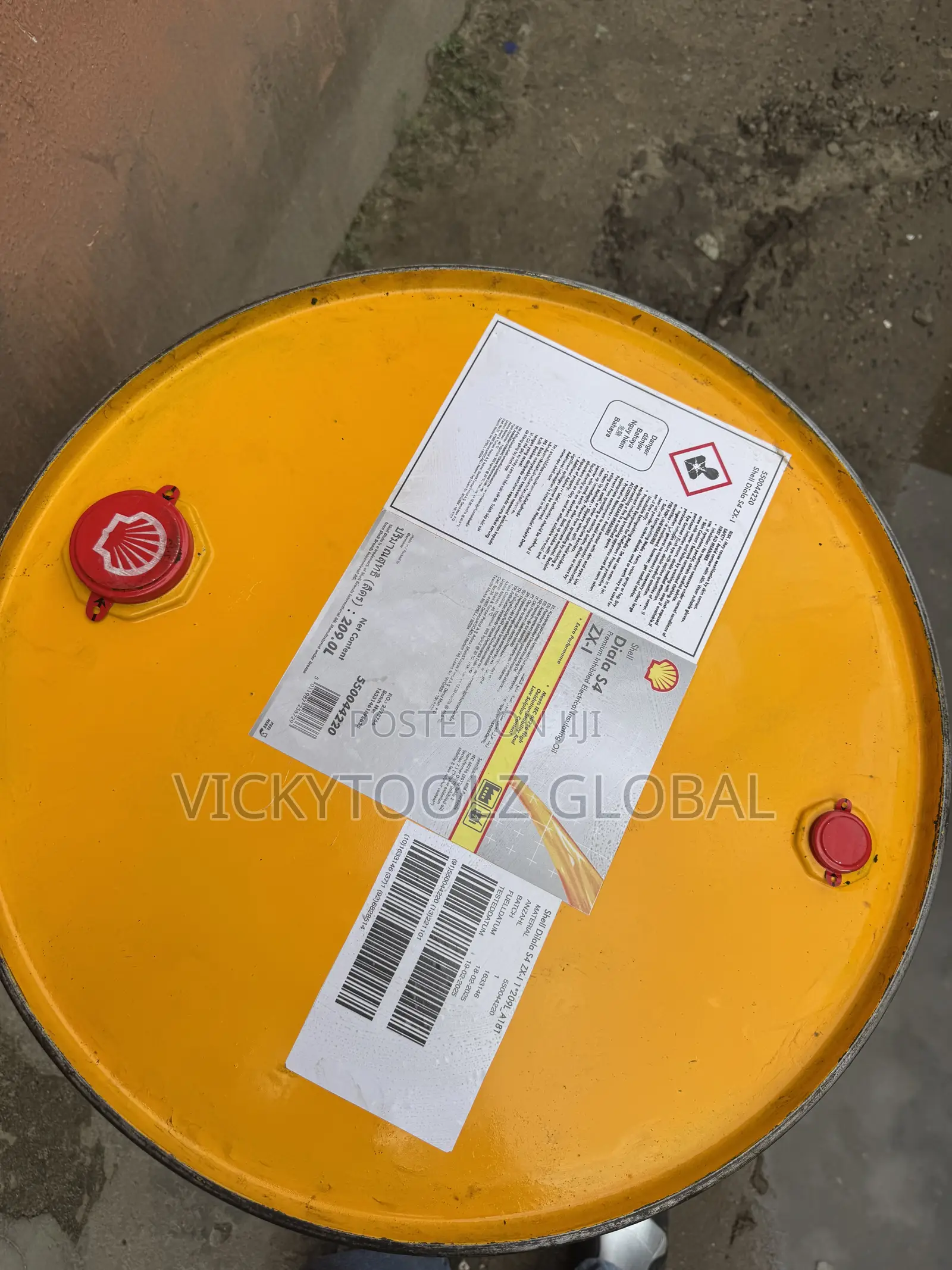 Shell Diala S4 ZX-1 Premium Insulated Electrical Insulation Oil Drum