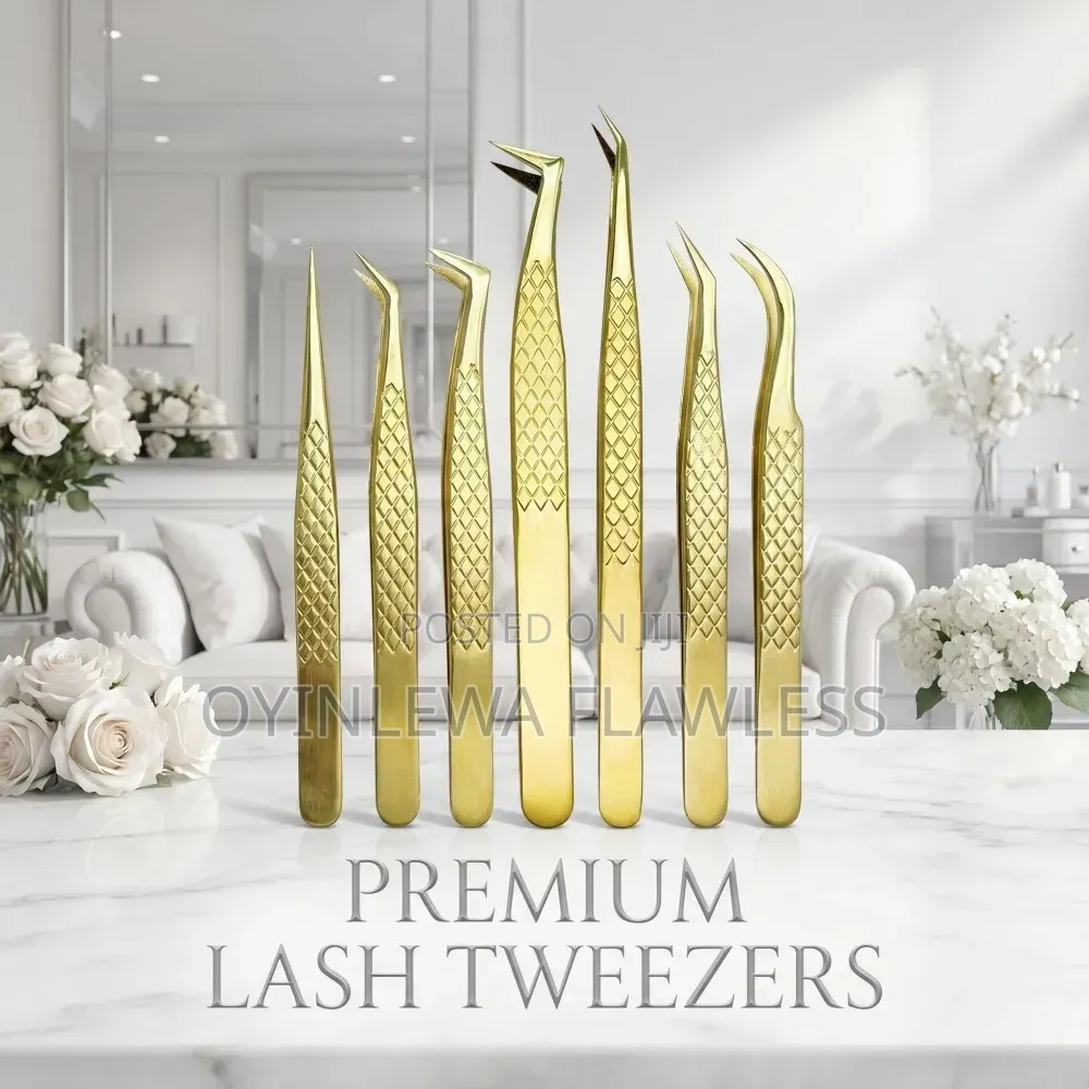 High-Precision Stainless Steel Eyelash Extension Tweezers