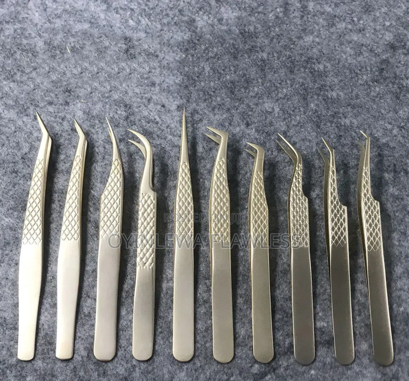 High-Precision Stainless Steel Eyelash Extension Tweezers