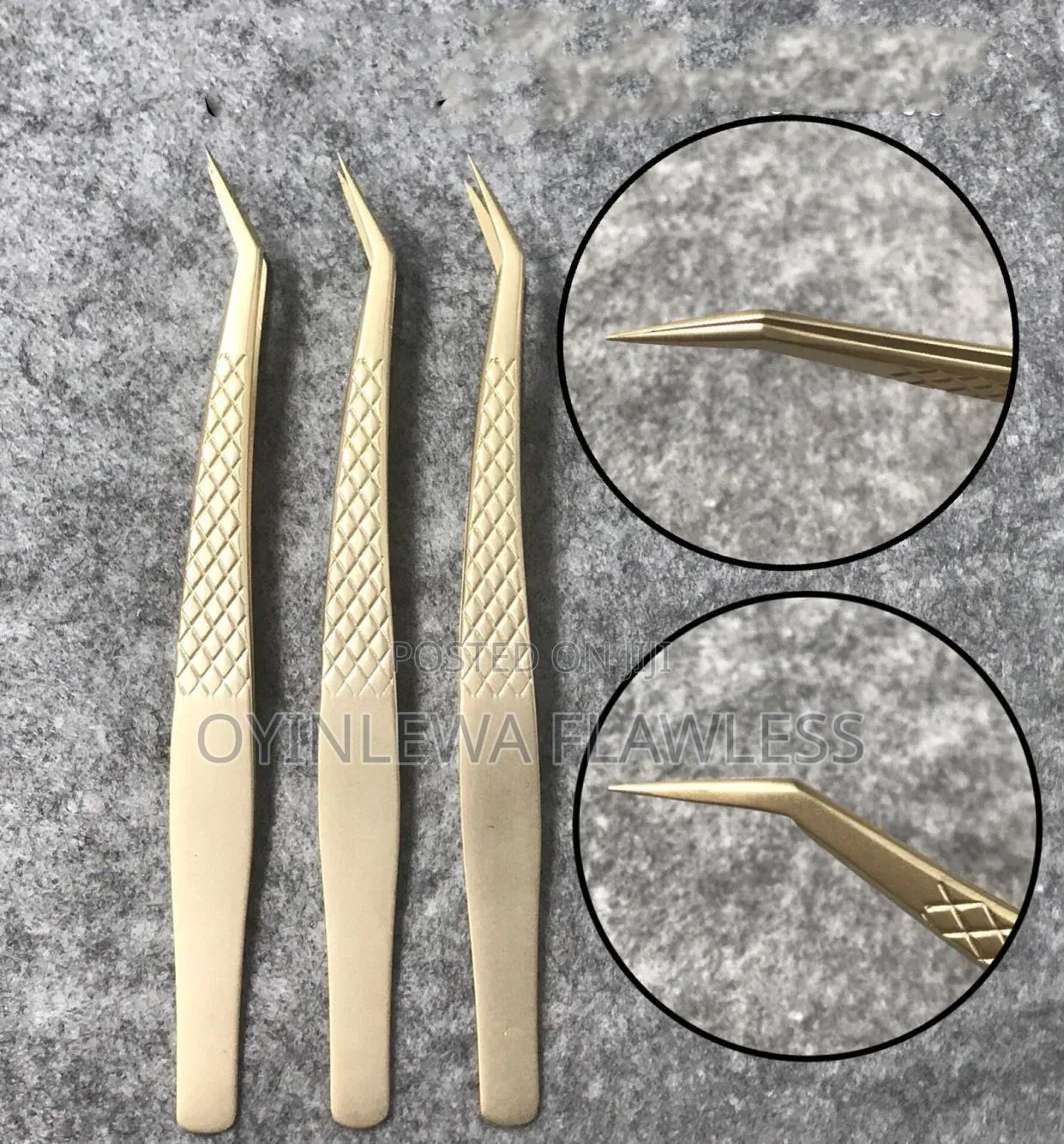 High-Precision Stainless Steel Eyelash Extension Tweezers