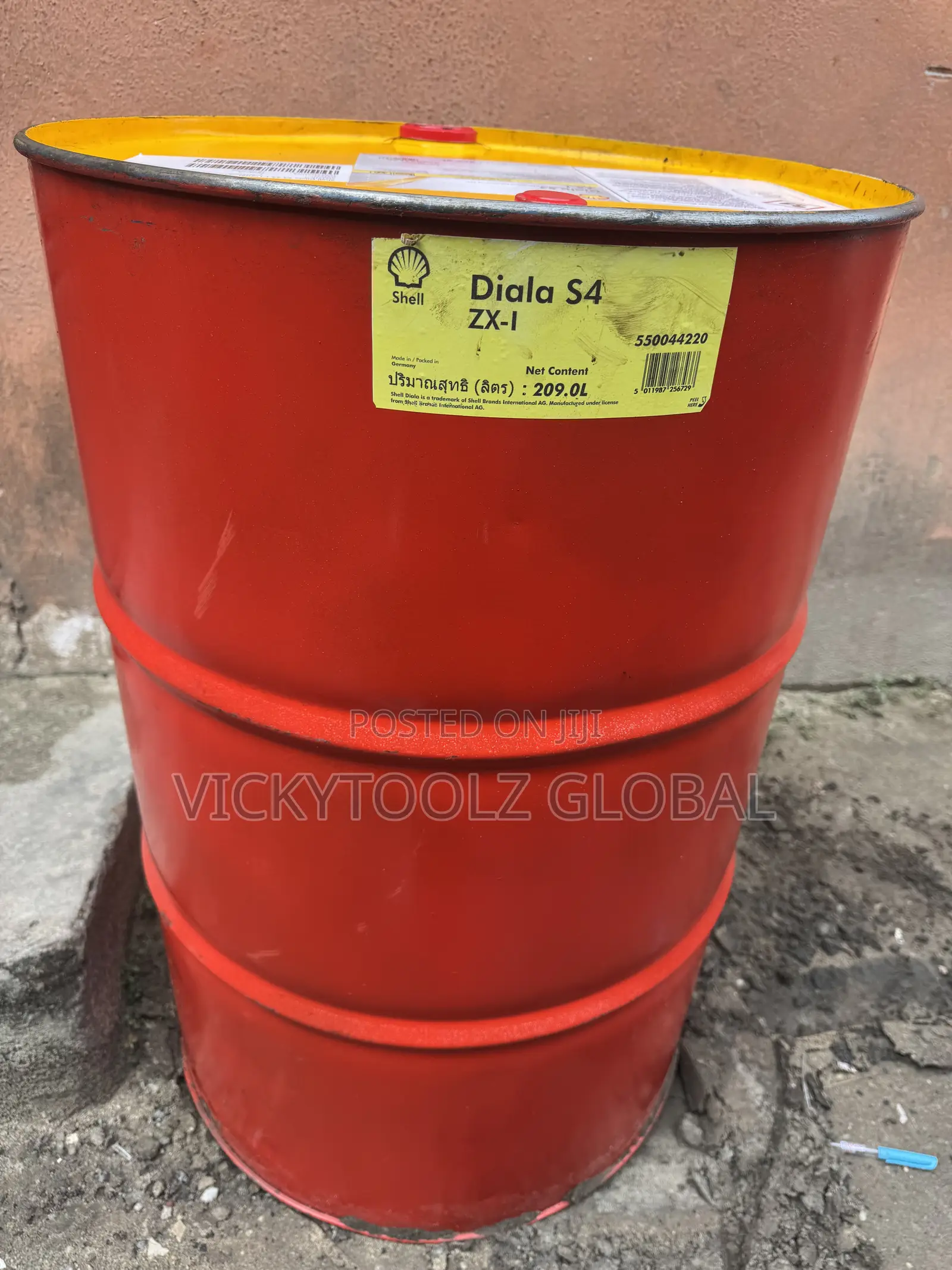 A Drum of Shell Diala S4 ZX -1 Transformer Oil