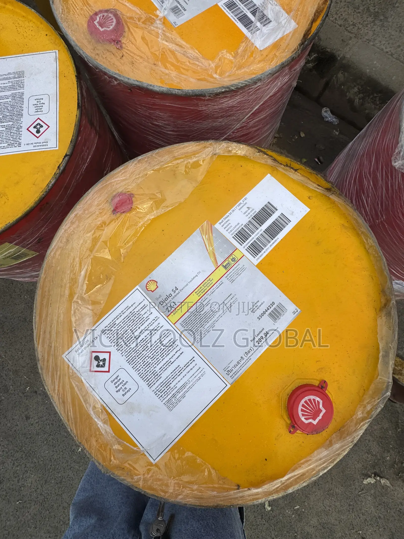 A 209-Liter Drum of Shell Diala S4 ZX-1 Transformer Oil