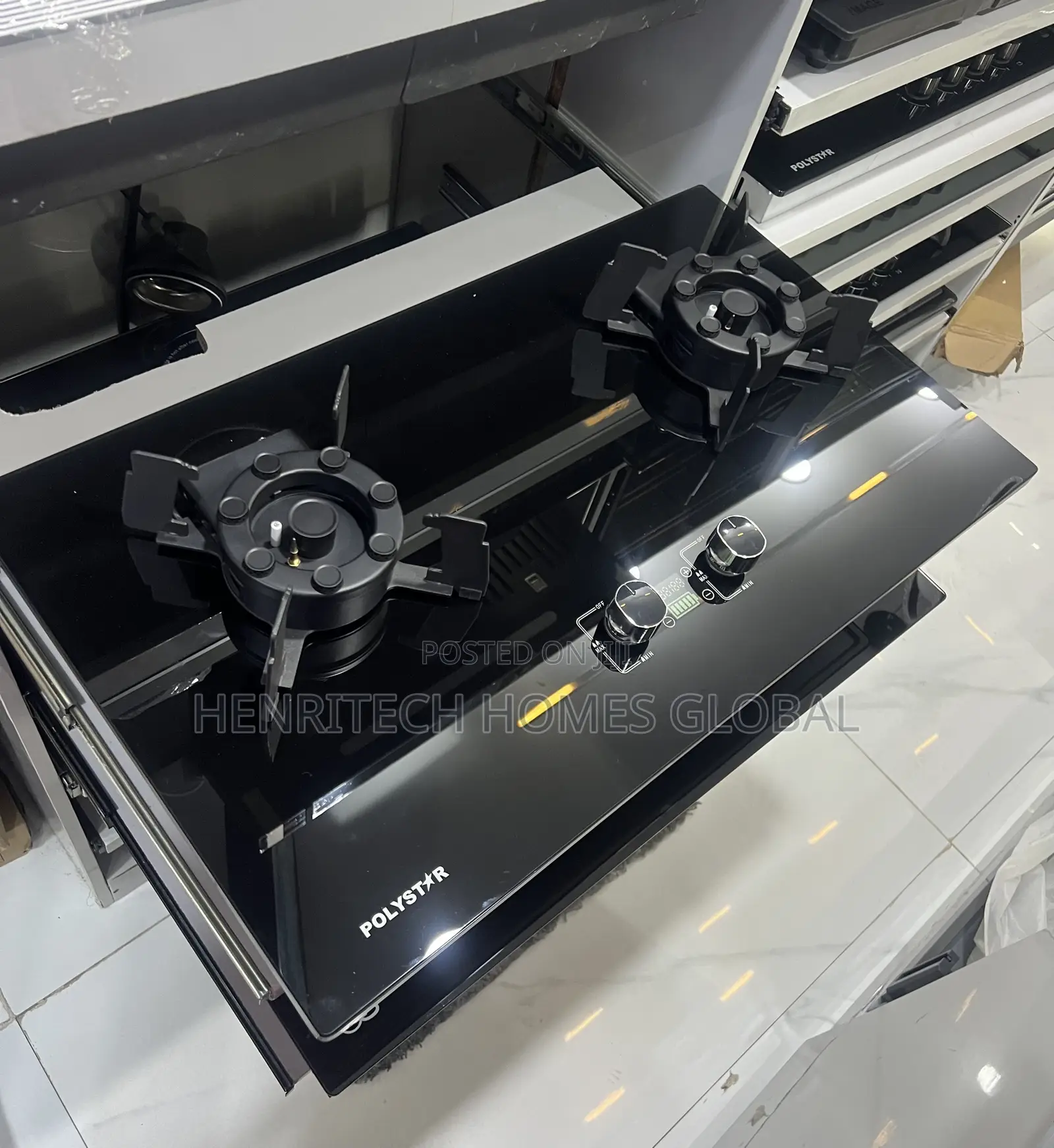 Polystar 2-Burner Flip-Up Gas Cooker Premium Quality With Warranty