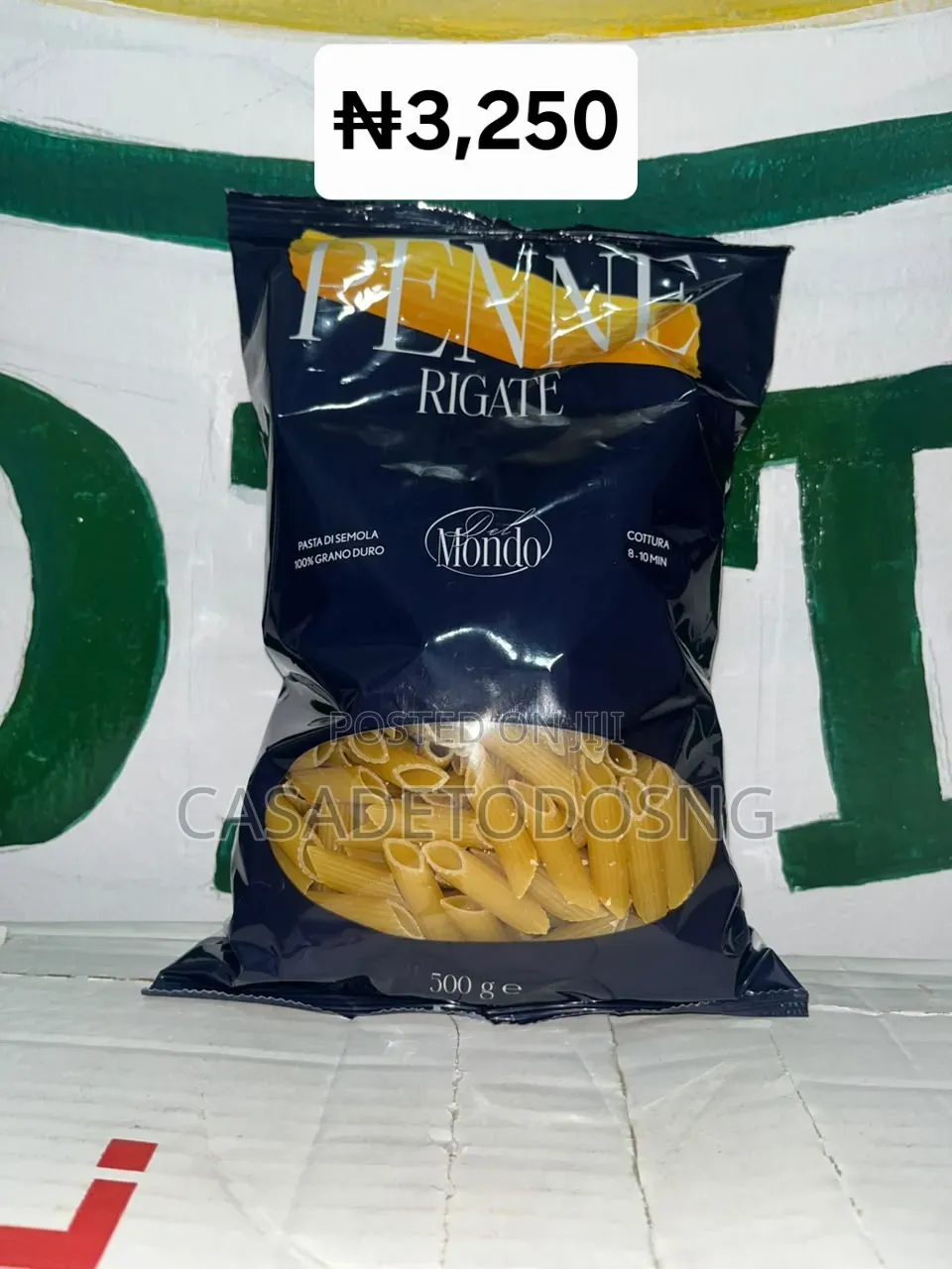 Original Del Mondo Penne Pasta 500g – Durum Wheat Pasta
