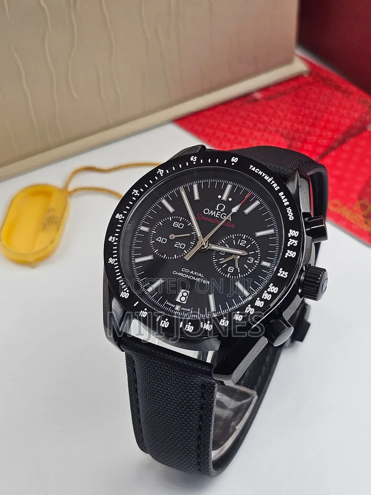 OMEGA Replica Men's Leather Strap Battery Watch - Luxury - Miji Jones