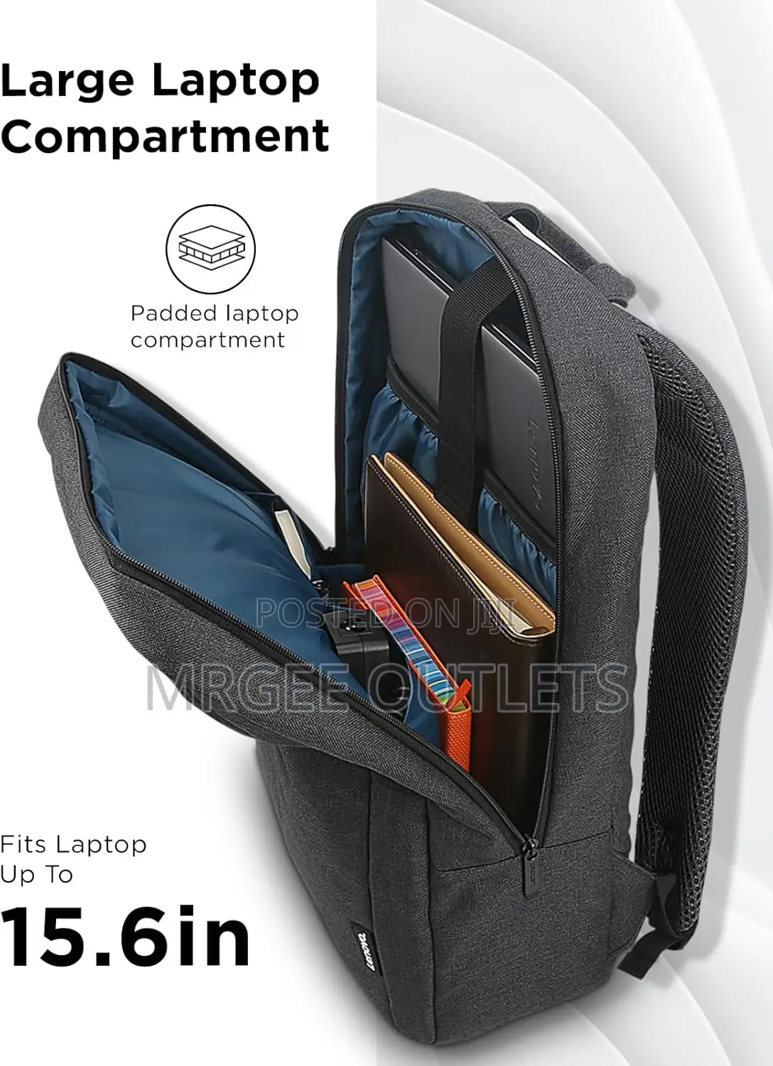 Lenovo Laptop Backpack B210, 15.6-Inch Laptop/Tablet, Water-Repellent