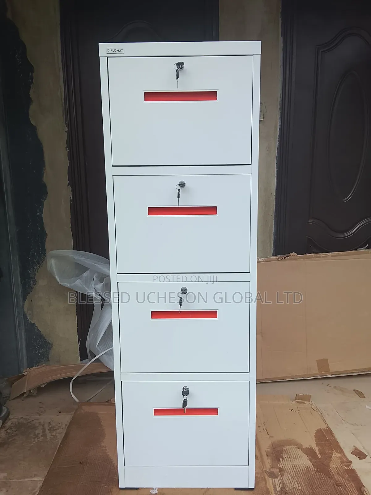 Heavy Duty Separate Key 4-Drawer Steel Filing Cabinet