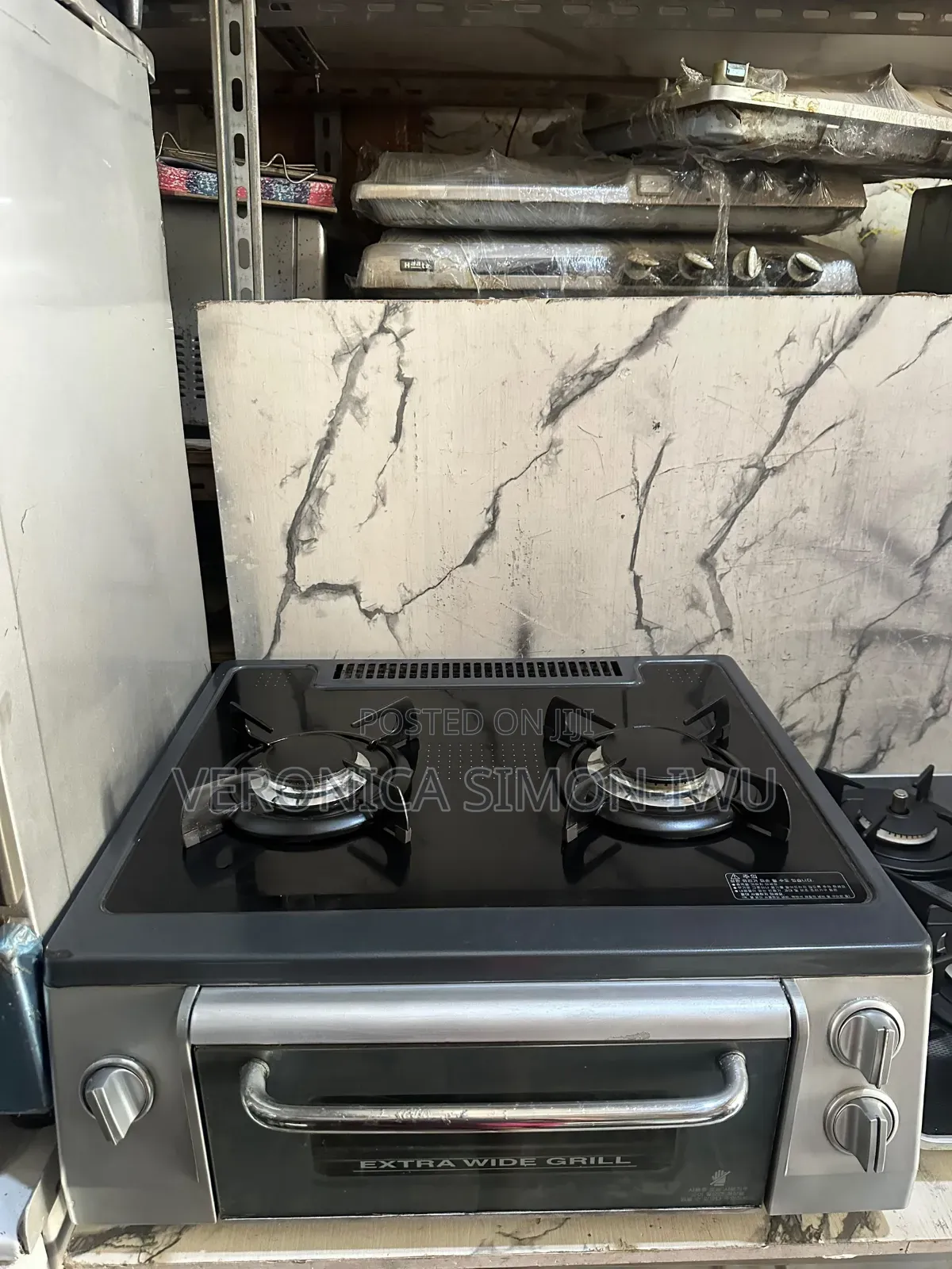 2 Burner Gas Cooker With Oven