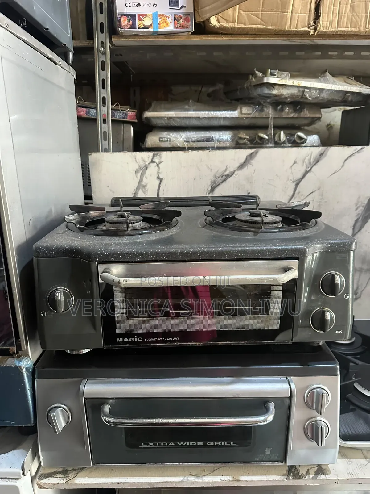2 Burner Gas Cooker With Oven