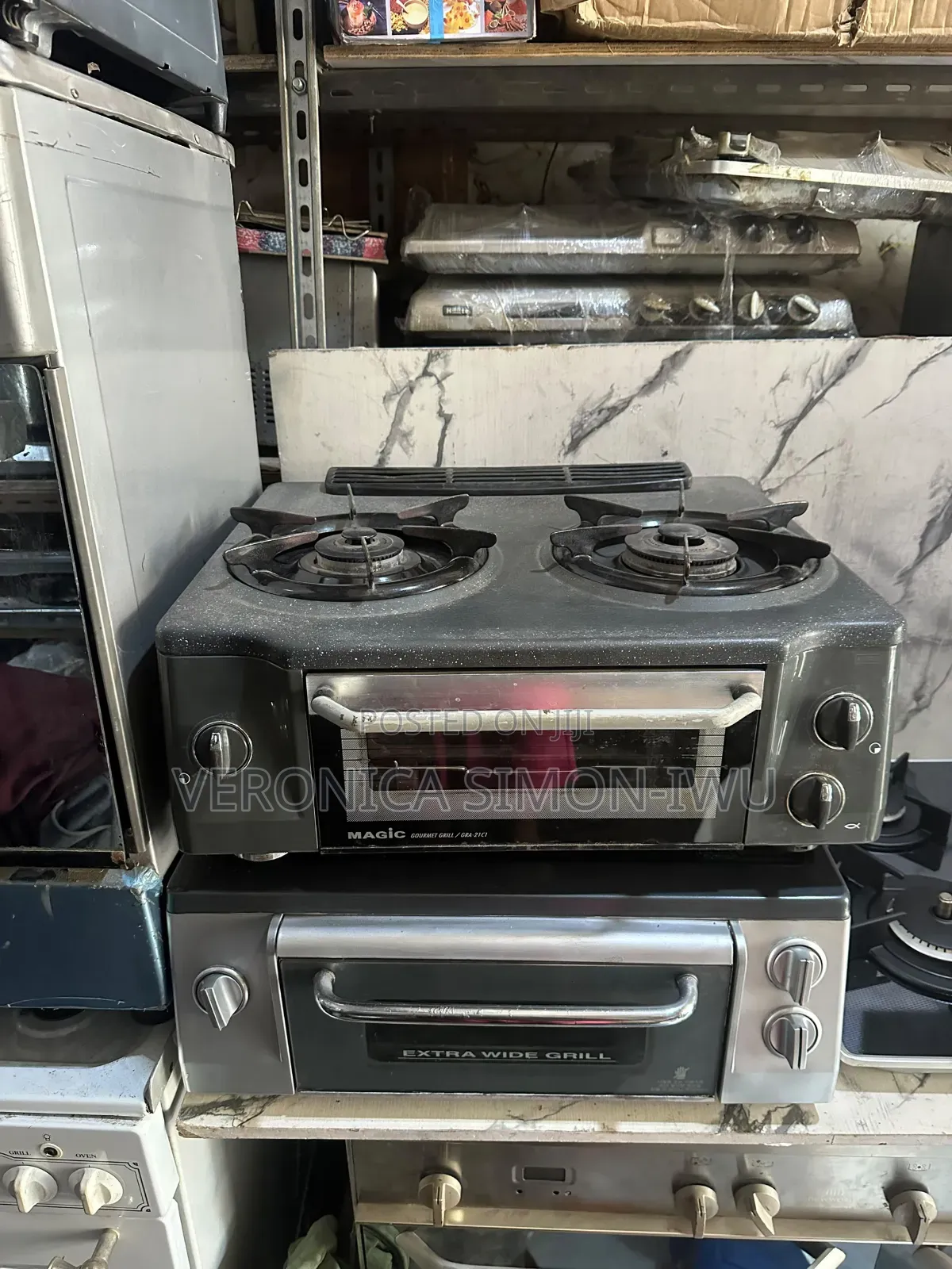 2 Burner Gas Cooker With Oven