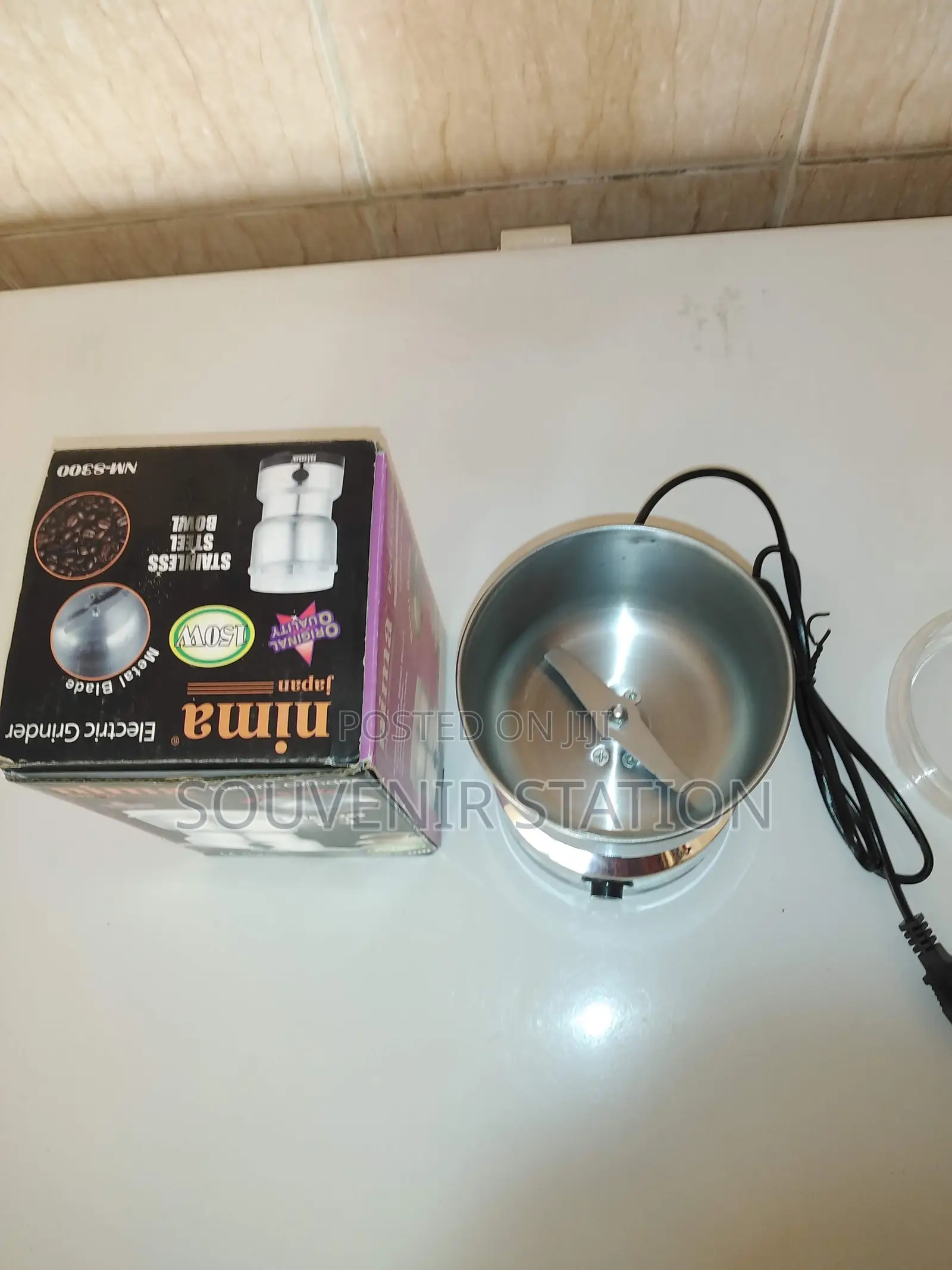 Nima Stainless Steel Dry Food Grinder for Spices and Nuts