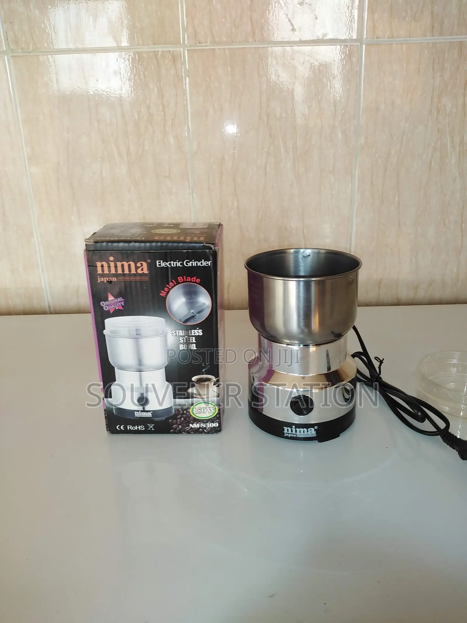 Nima Stainless Steel Dry Food Grinder for Spices and Nuts