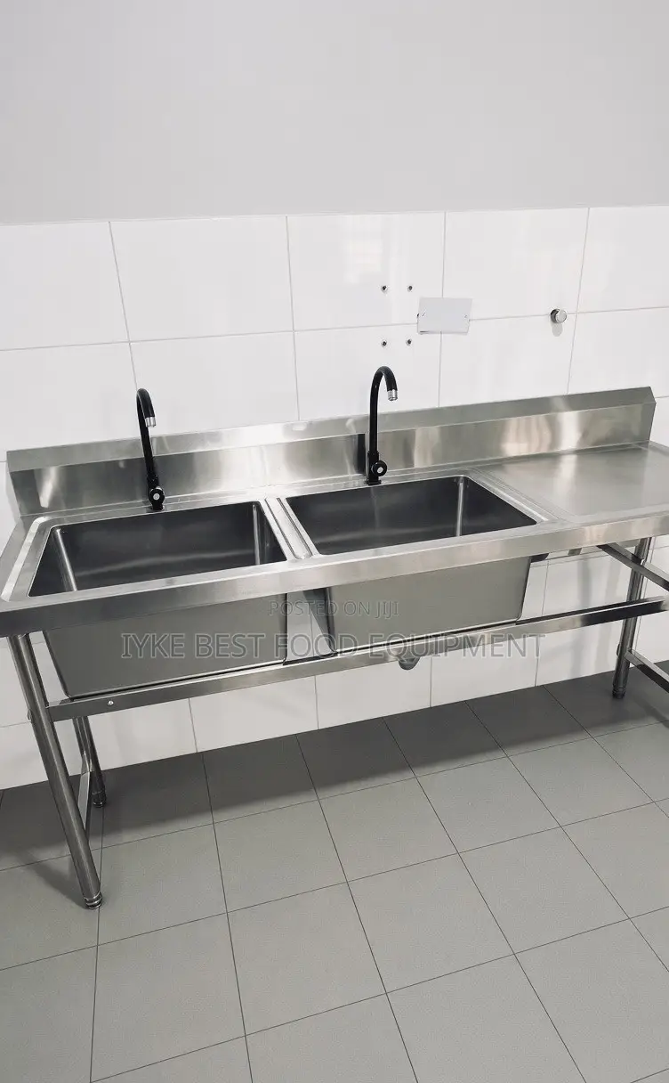 Double Bowl Stainless Steel With Side