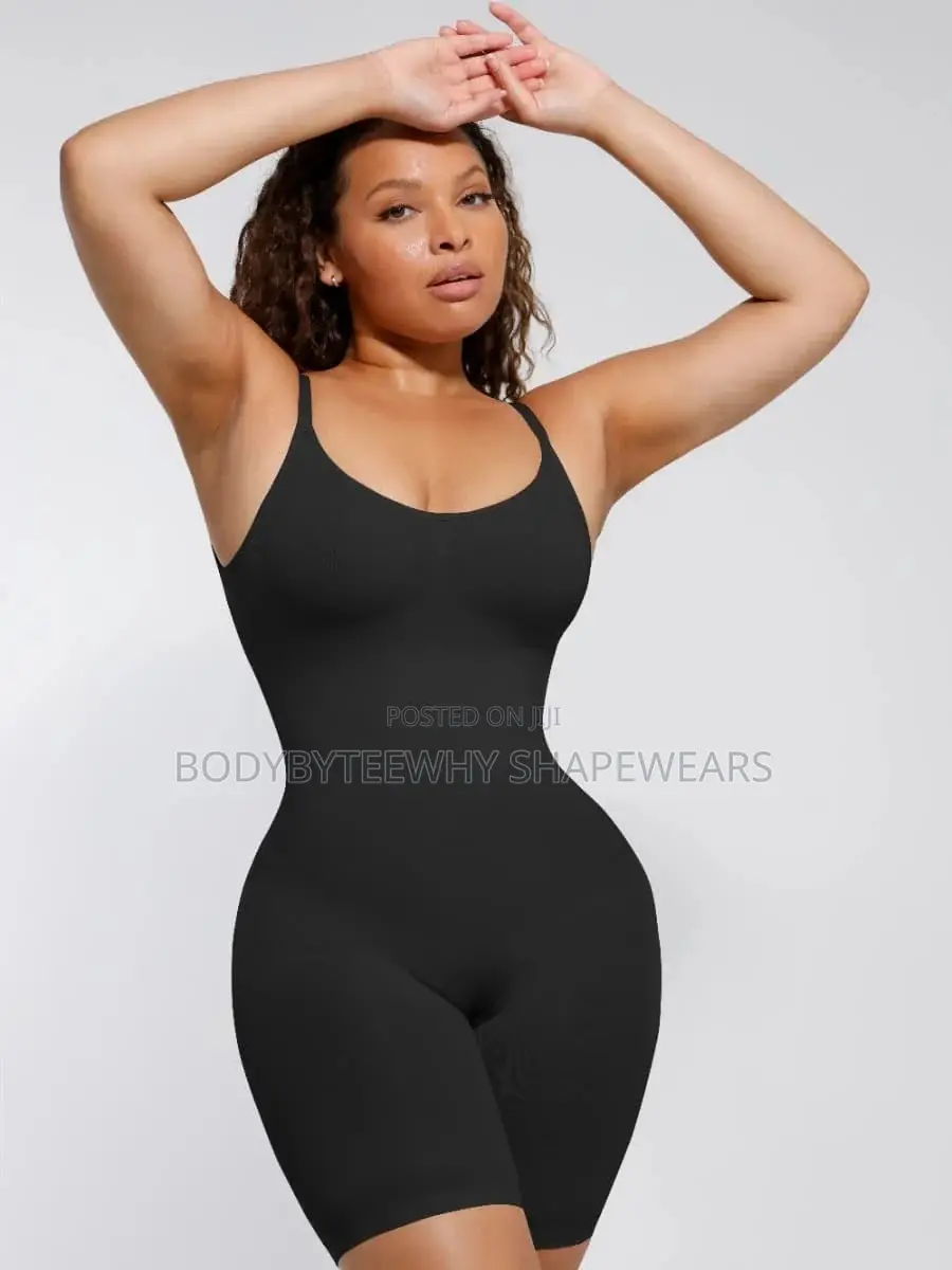 Seamless Open Back Full Body Shaper With Bra