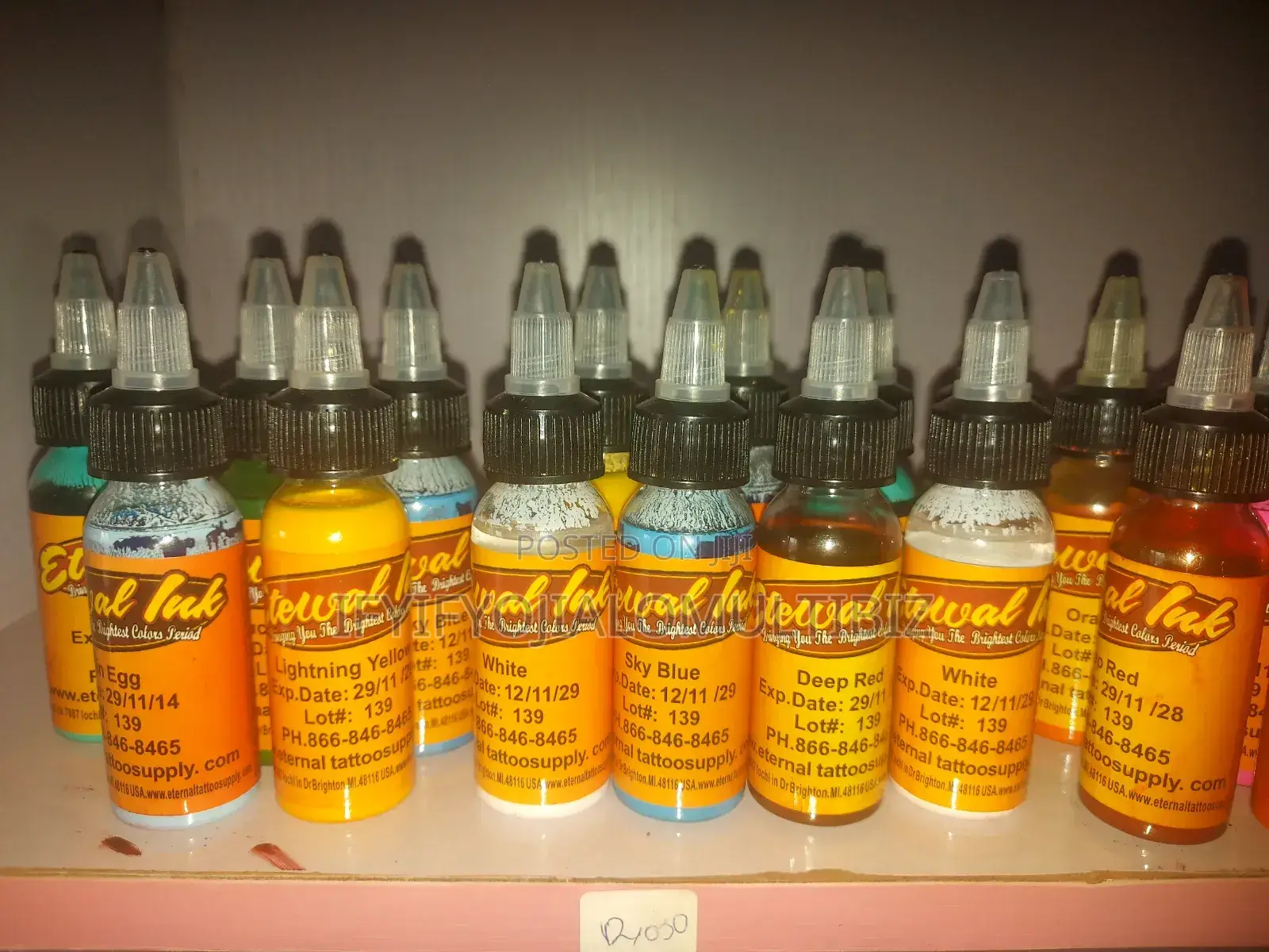 Eternal Tattoo Ink Bottle Set – Premium Vibrant Colors