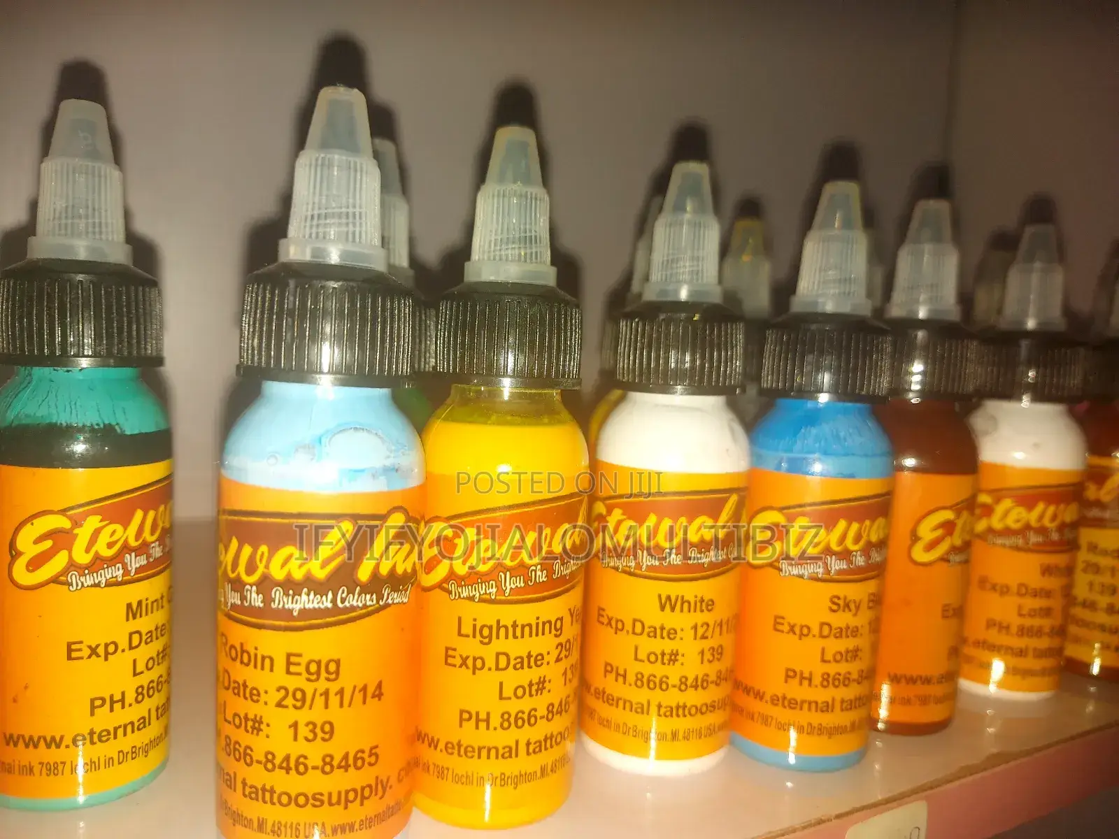 Eternal Tattoo Ink Bottle Set – Premium Vibrant Colors