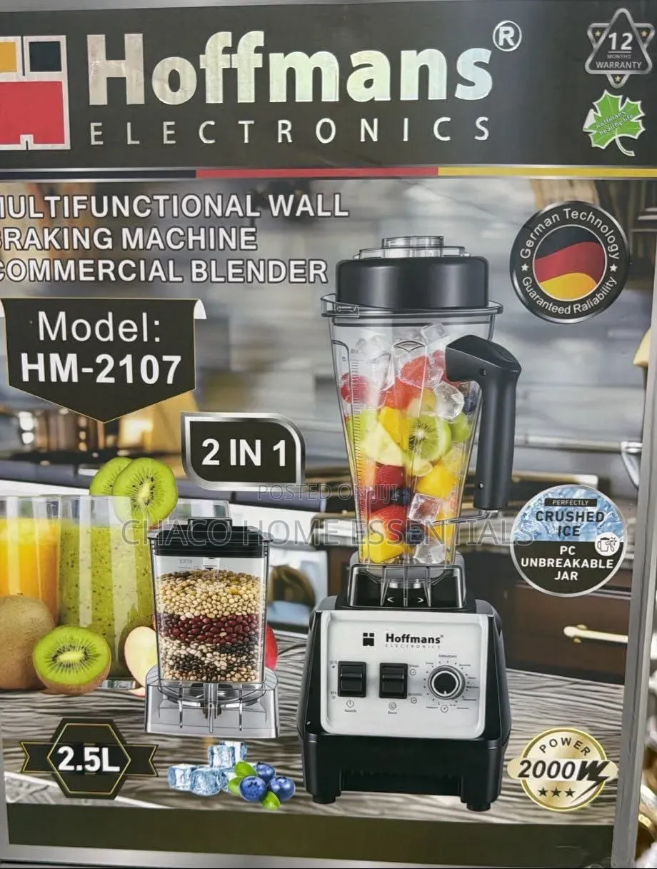 Hoffmans 2-in-1 Commercial Blender 2000W