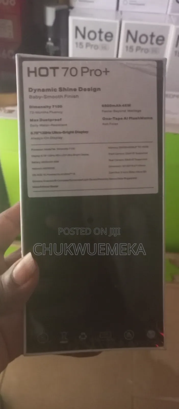 New Infinix Hot 70 256 GB Gray