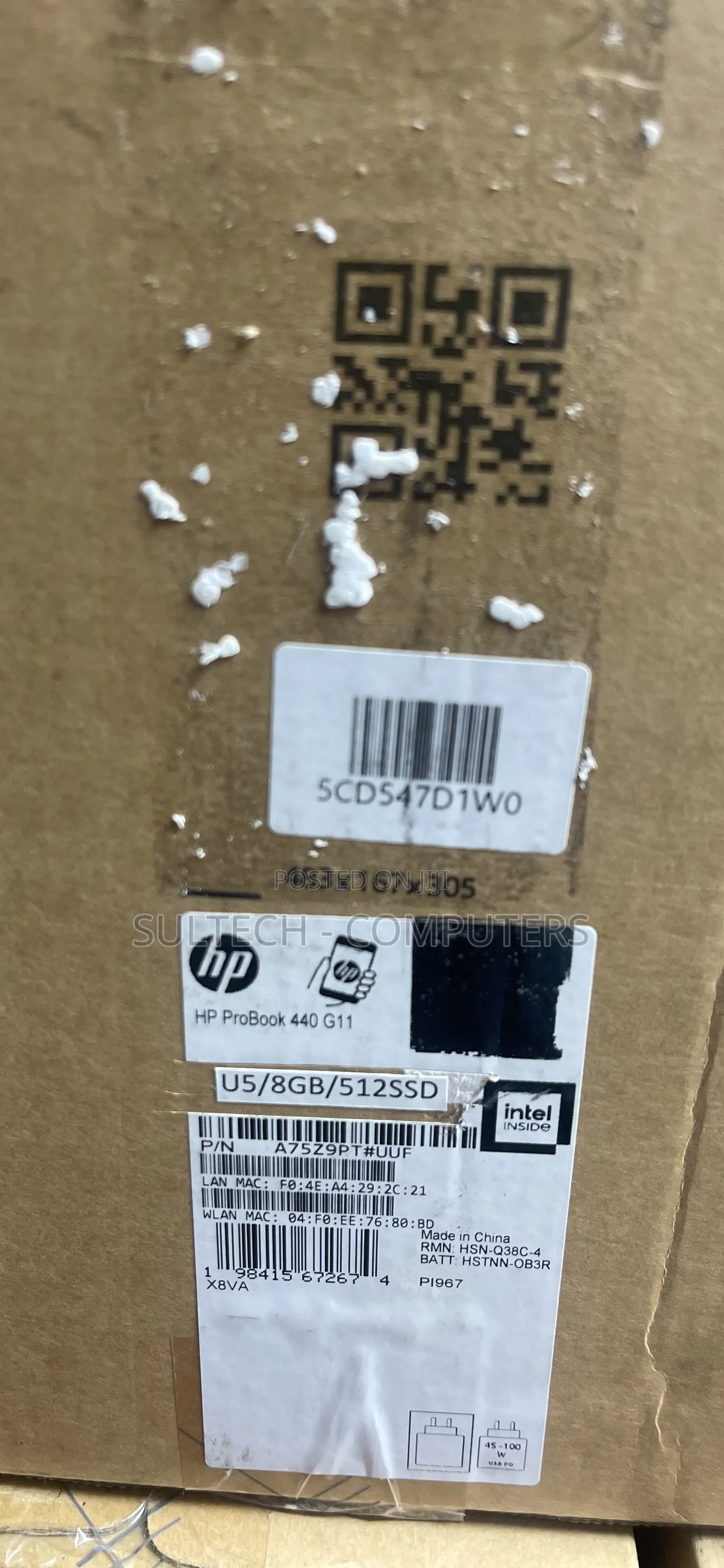 New Laptop HP ProBook 440 8GB Intel Core Ultra 5 SSD 512GB