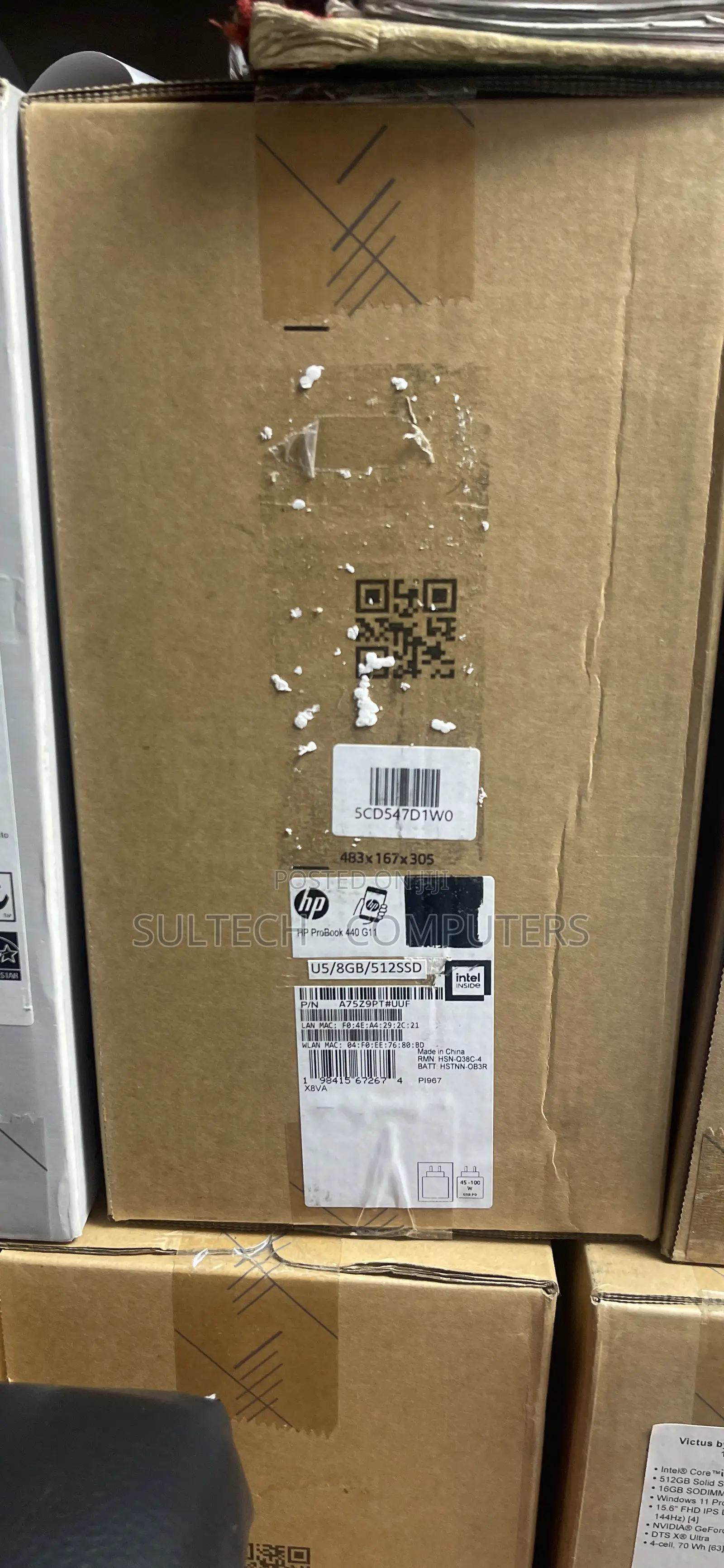 New Laptop HP ProBook 440 8GB Intel Core Ultra 5 SSD 512GB