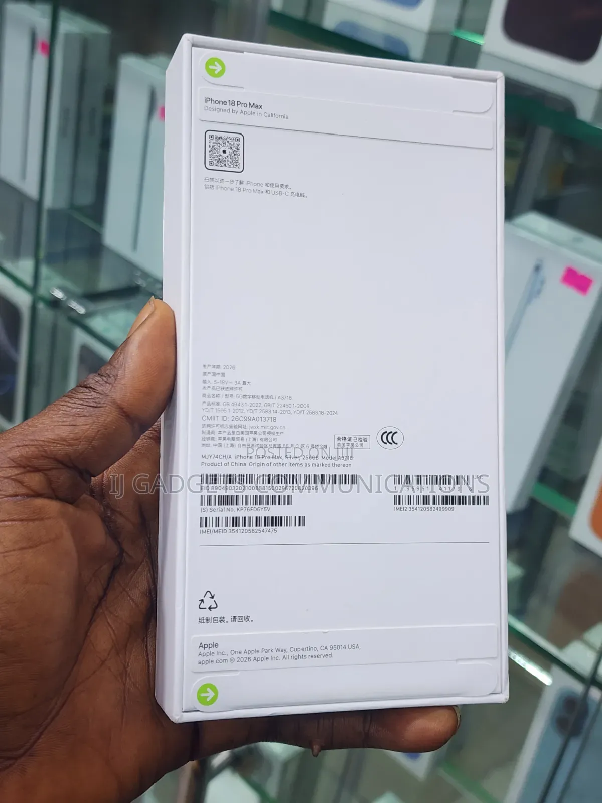 New Apple iPhone 18 Pro Max 256 GB Silver