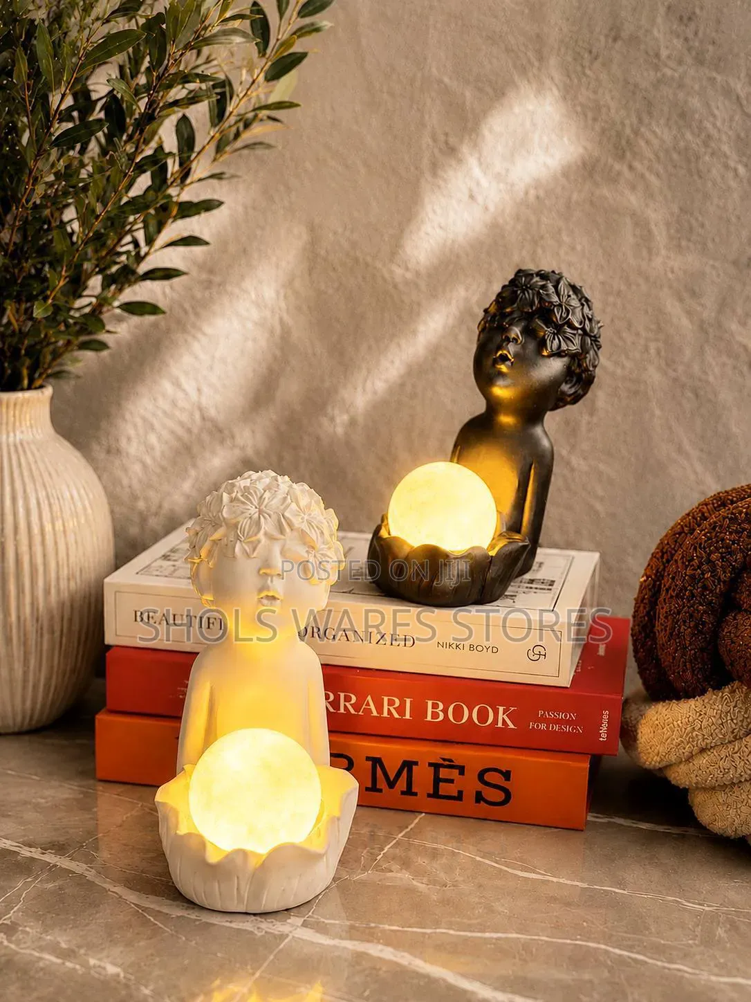 Moon Boy Lotus Lamp - Aesthetic Night Light Decor