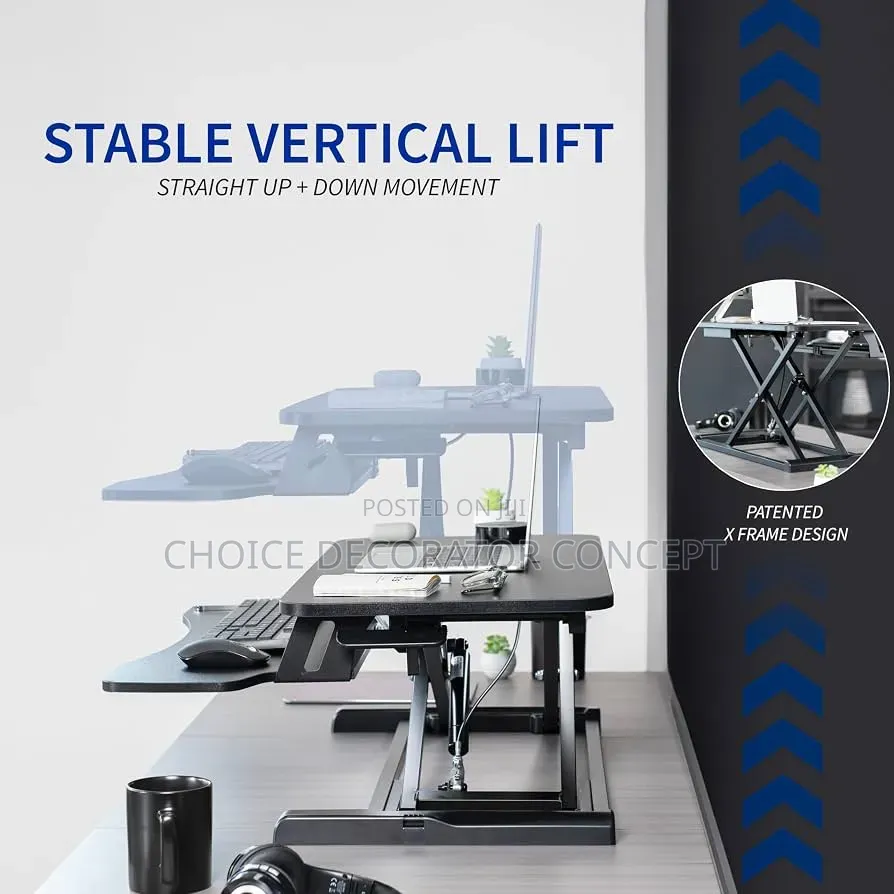 Adjustable Standing Desk Converter With Keyboard Tray