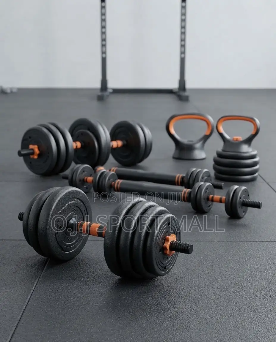 20kg/30kg Adjustable Dumbbell Kettlebell Set for Home Gym