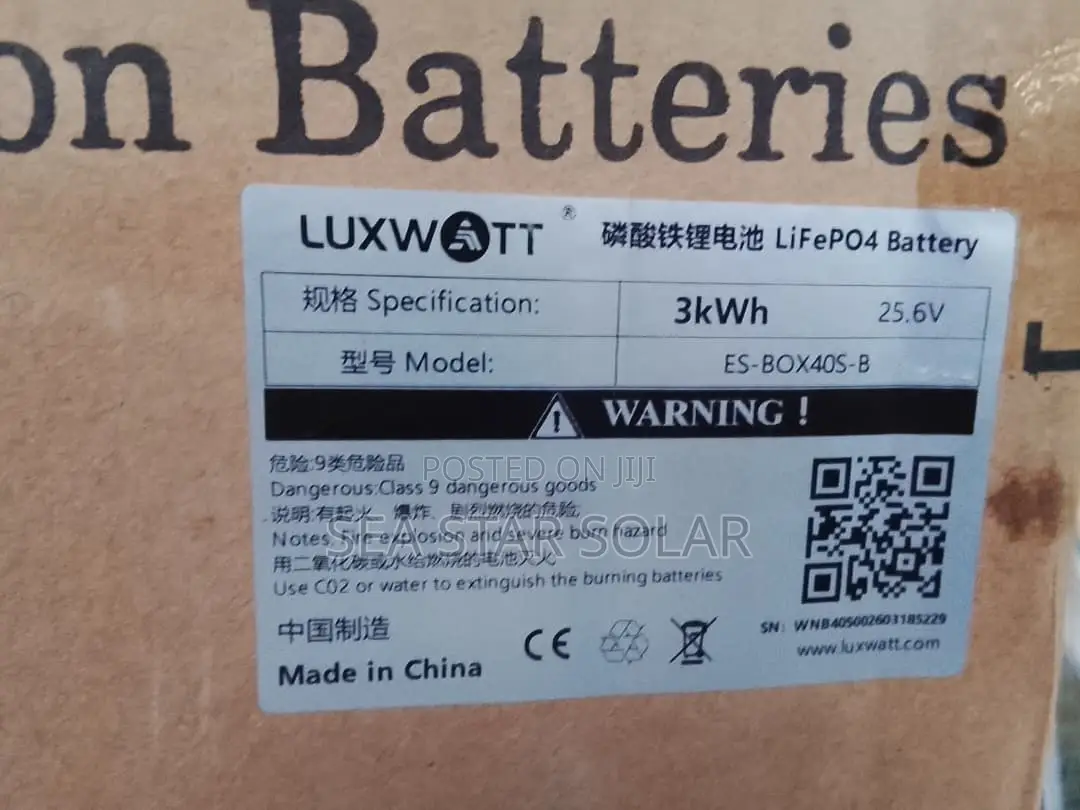 Luxwatt 3kwh 25.6v Lifepo4 Lithium Battery