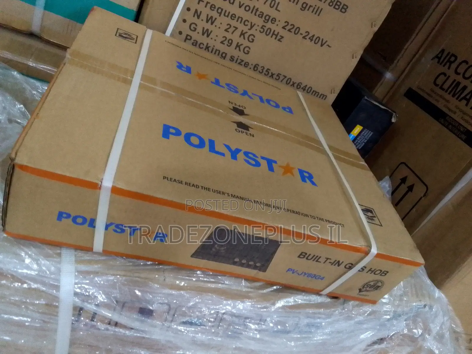 Polystar Four Burner Tempered Glass Gas Hob