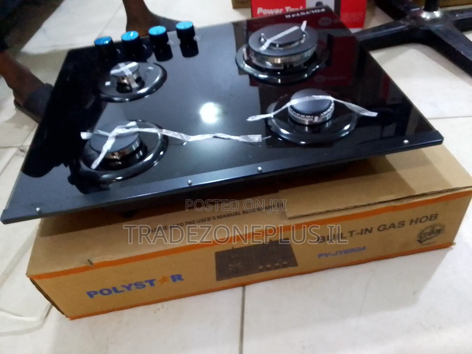 PV-JY60G4 4 Burner Polystar Glass Gas Cooker