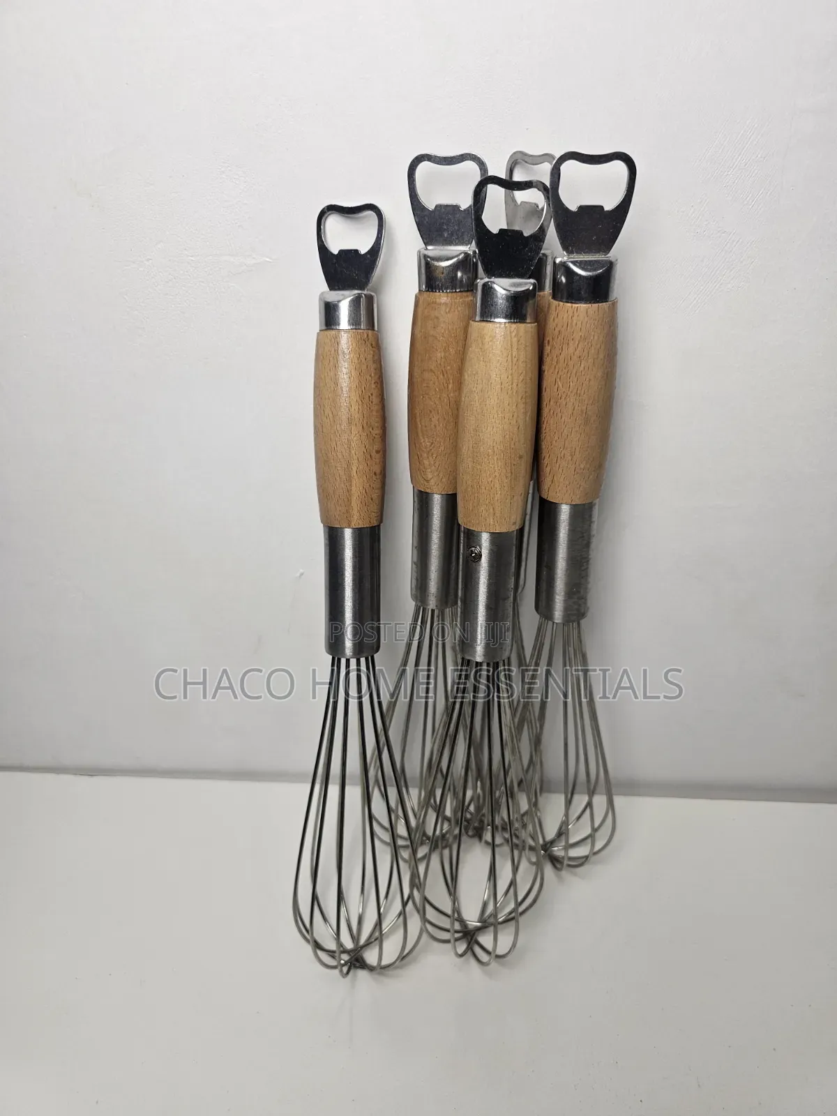 2-in-1 Stainless Steel Egg Whisk With Bottle Opener