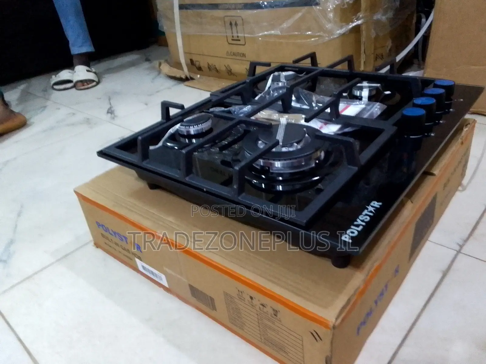 Polystar PV-JY60G4 Kitchen Gas Hob 8mm Glass